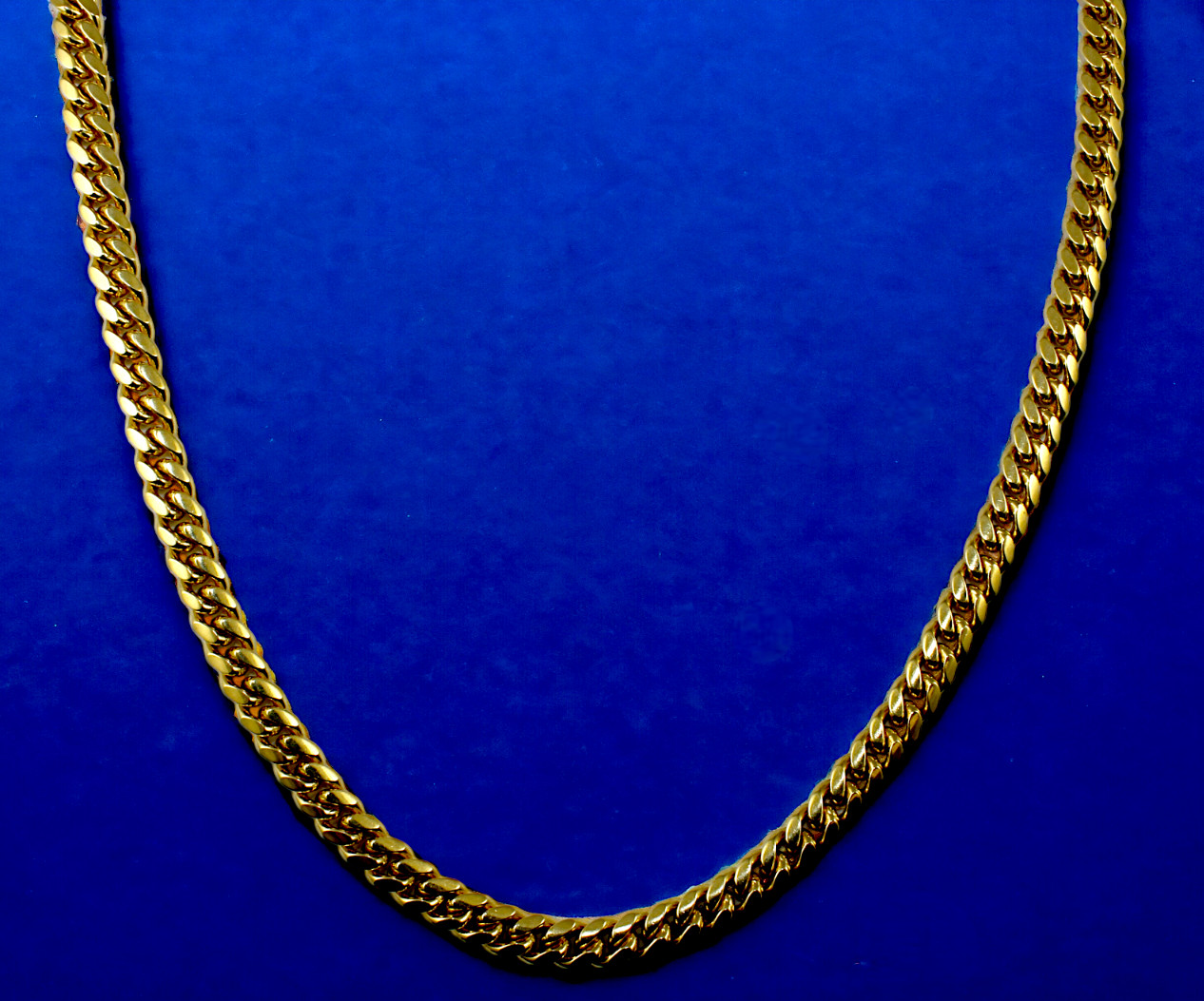 18K Yellow Gold SOLID Miami Cuban Link Chain Necklace Bracelet 4mm-7.5mm 7″-30″