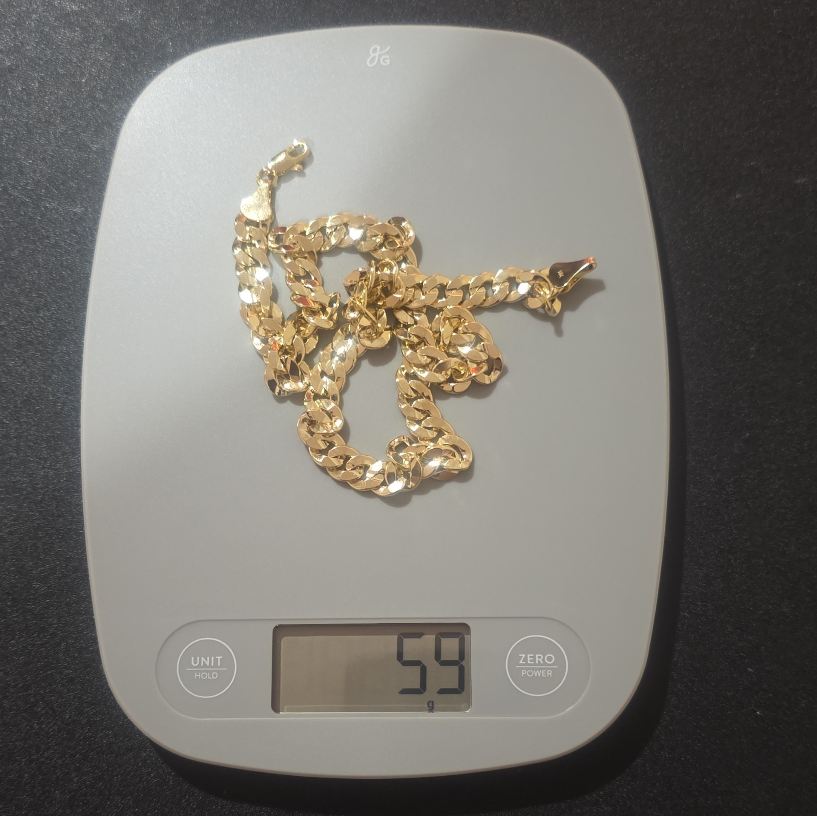 New Men’s 14k Yellow Gold filled Cuban Link Chain Necklace with Lobster Clasp