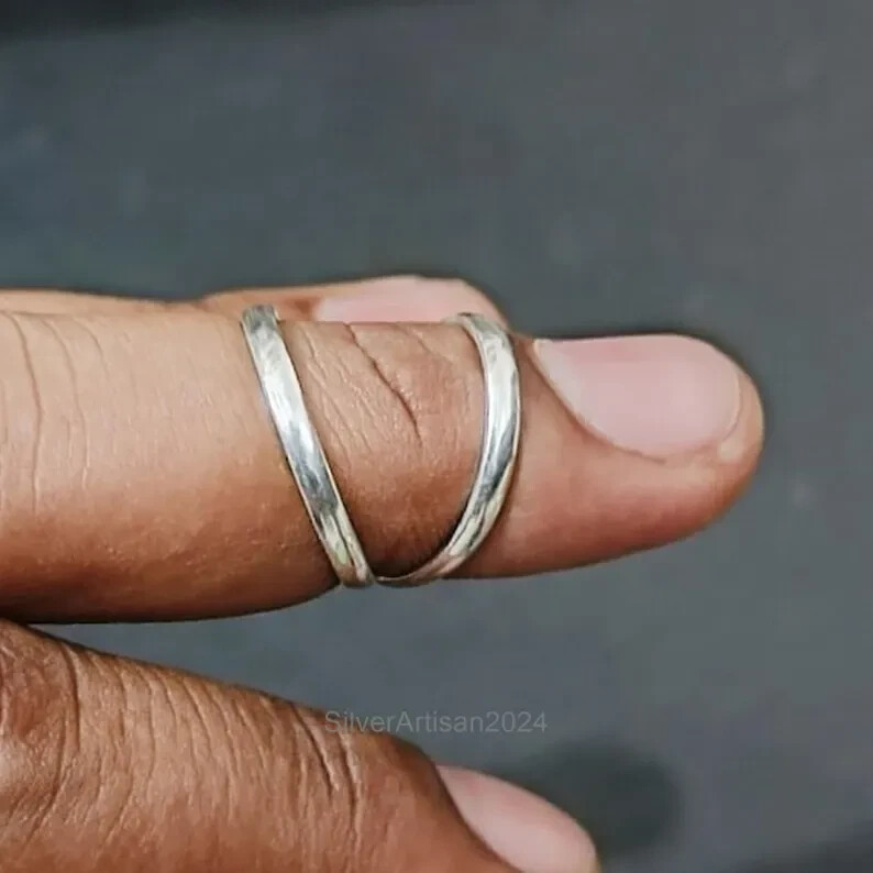 Sterling Silver Swan Neck for Dip Joints – Fingertip arthritis Splint – All size