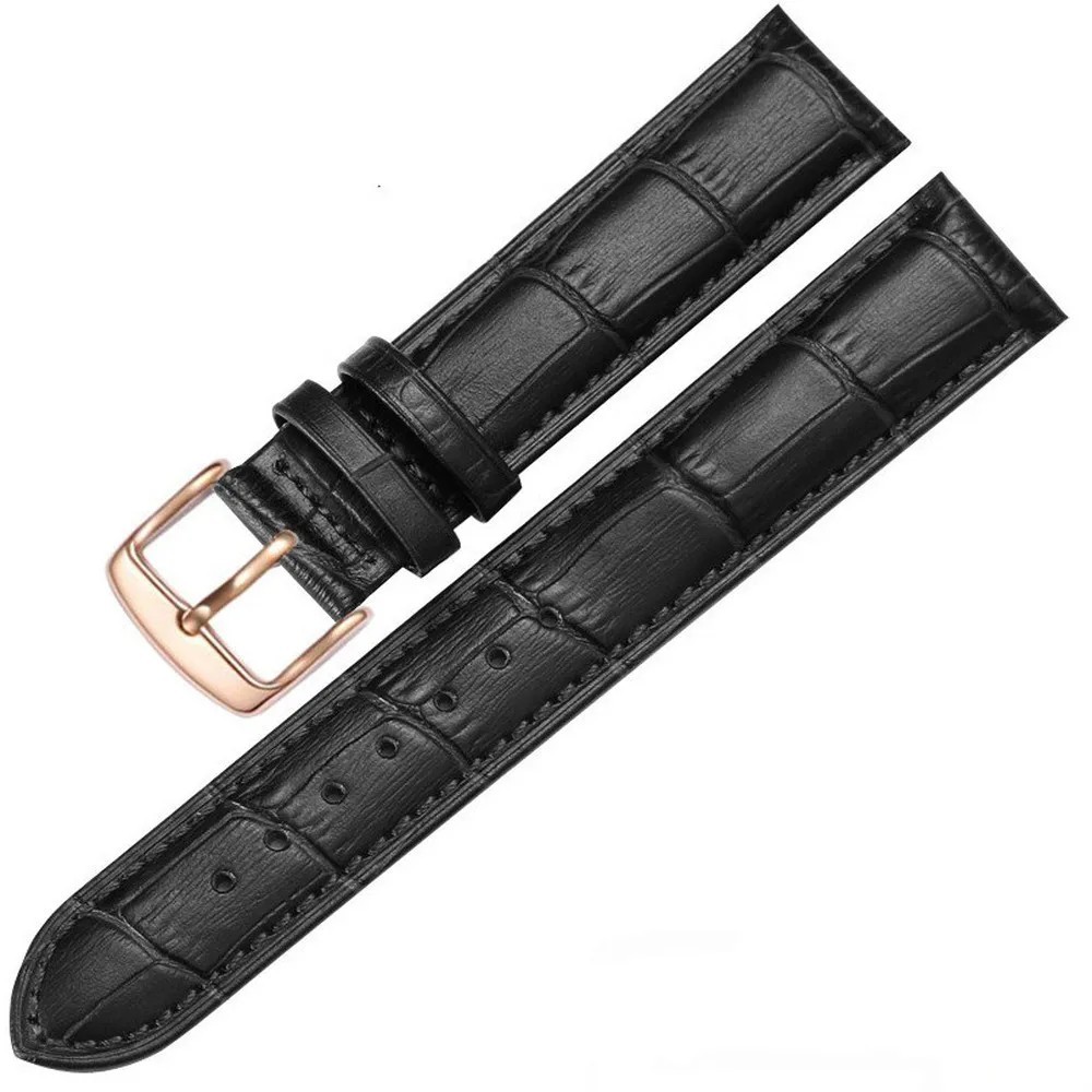 Genuine Leather Mens Watch Strap Band Brown Black 12mm 14mm 16mm 18mm 20mm 22mm