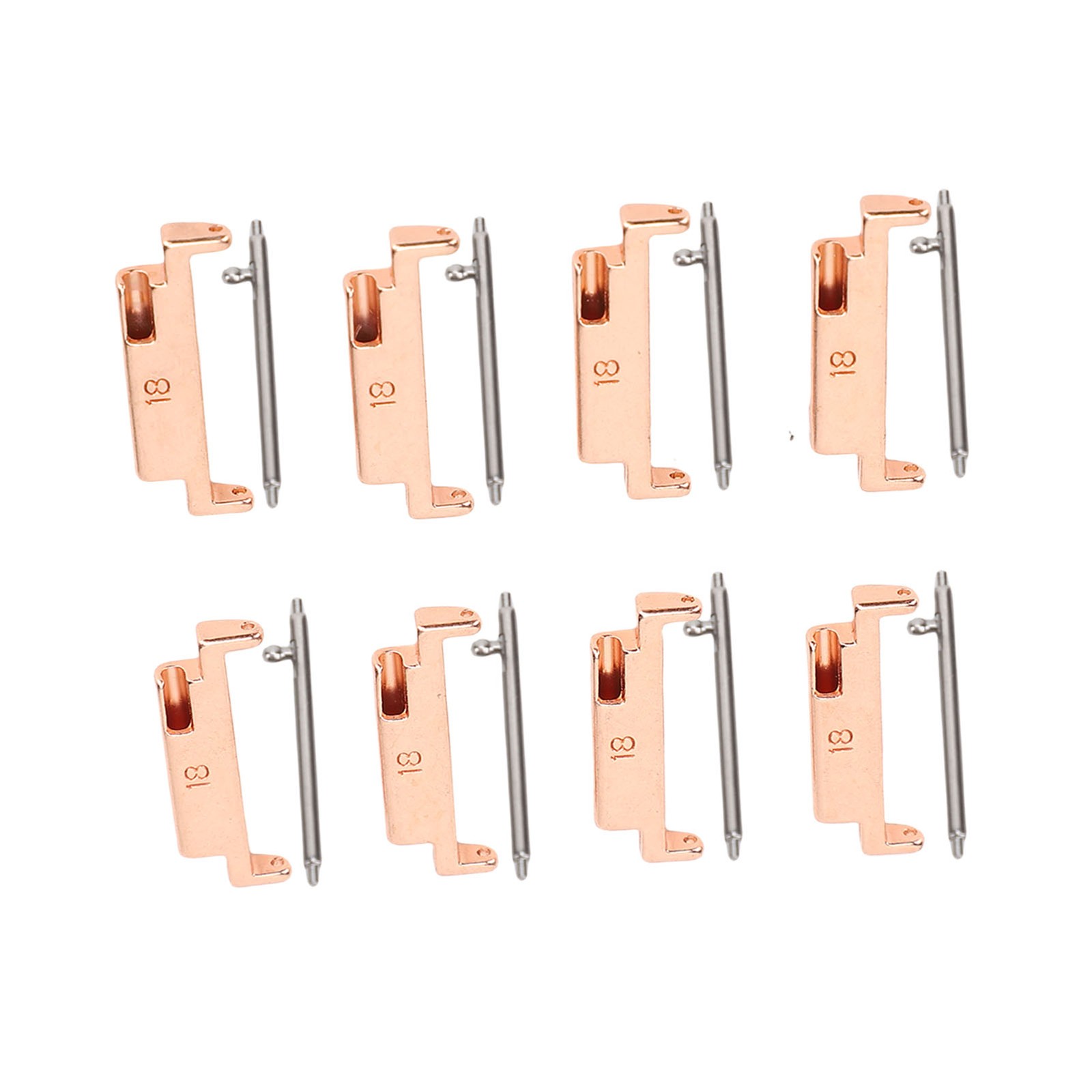 4 Pairs Band Adapters And Lugs Metal Connection Adapter For 18-22mm Watch Strap