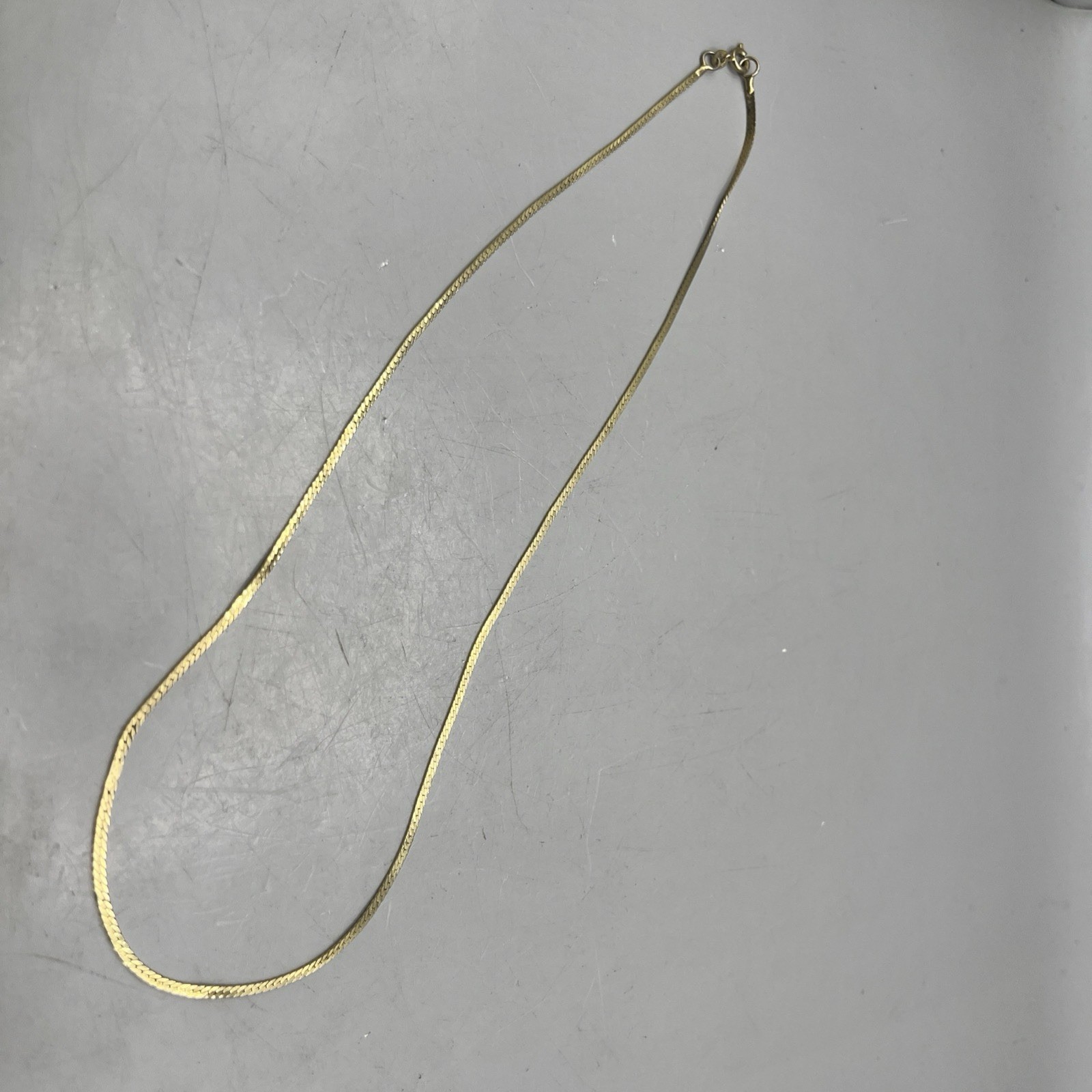 1/20 14K GF Gold Filled 20” Serpentine Necklace Spring Clasp 5g