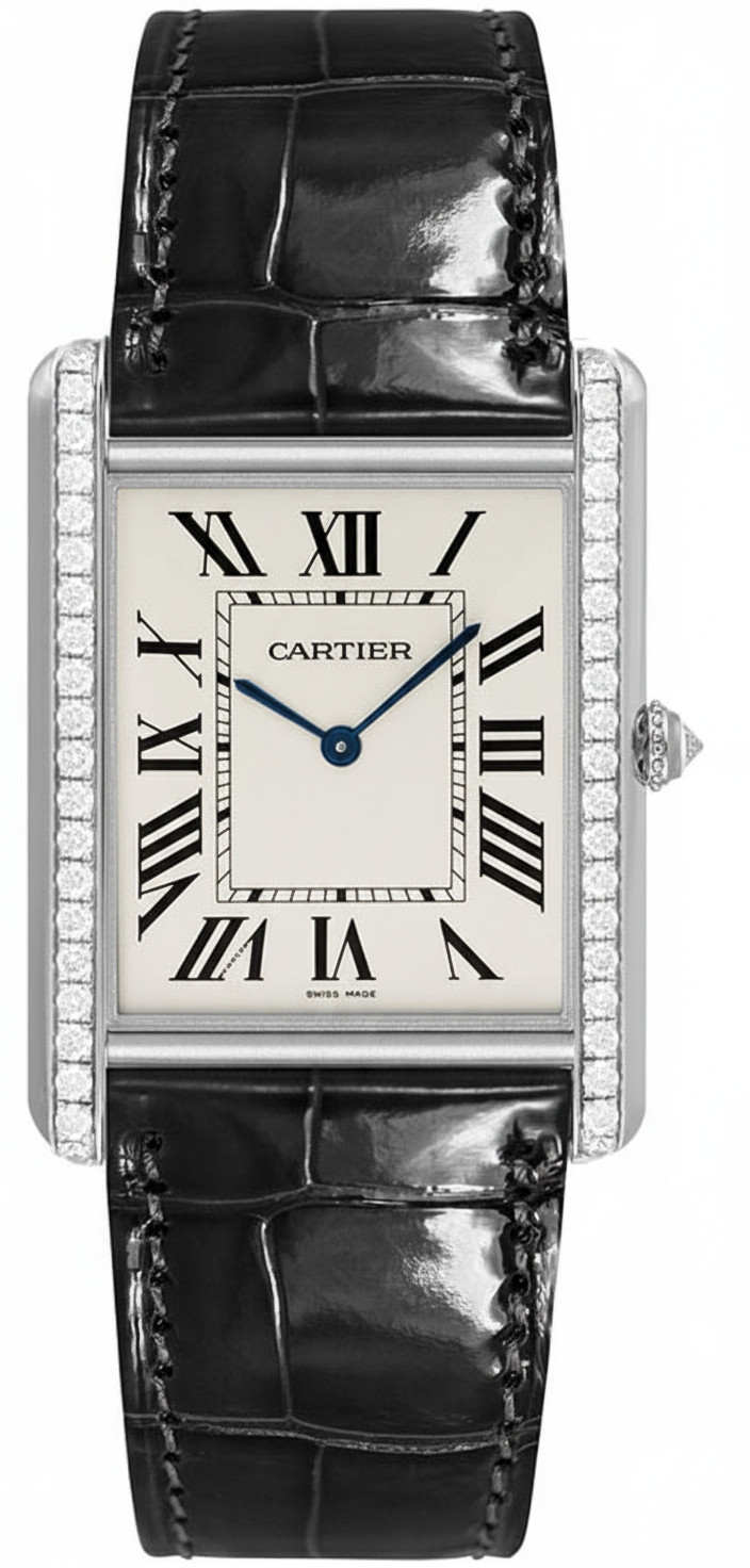 Cartier Tank Louis 40X35mm WT200006 18K White Gold Unisex Watch