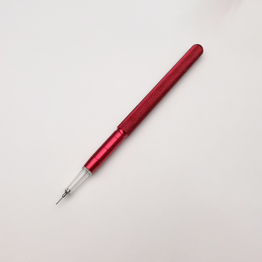 0.3*0.1mm Red Aluminum Watch Oiler Pen Lubricant Oil Pin Pen Tip with Base
