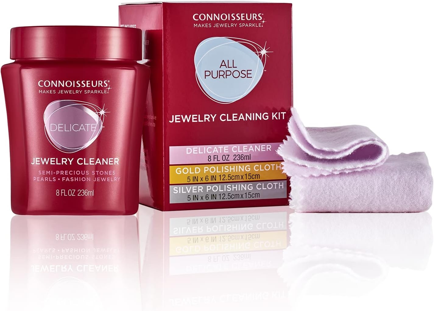 CONNOISSEURS All-Purpose Jewelry Cleaning Kit – Includes Delicate Jewelry…