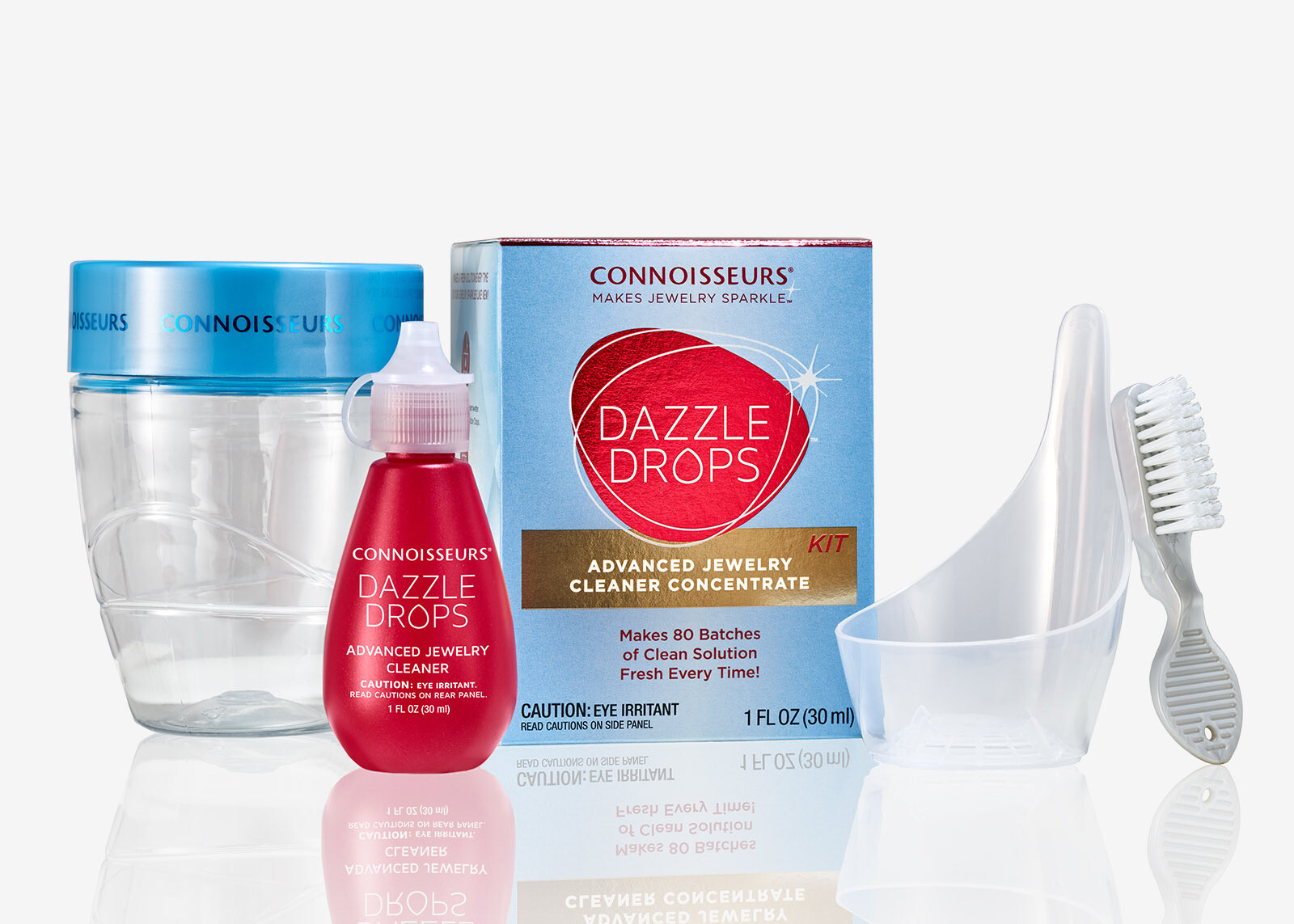 CONNOISSEURS Advanced Dazzle Drops, Jewelry Cleaner Concentrate Solution,1 Ounce