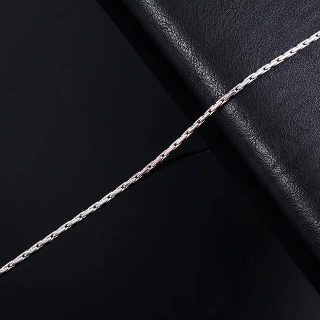 Thin Silver Necklace Link Cable Chain for Women | 316l Stainless Steel Jewelry