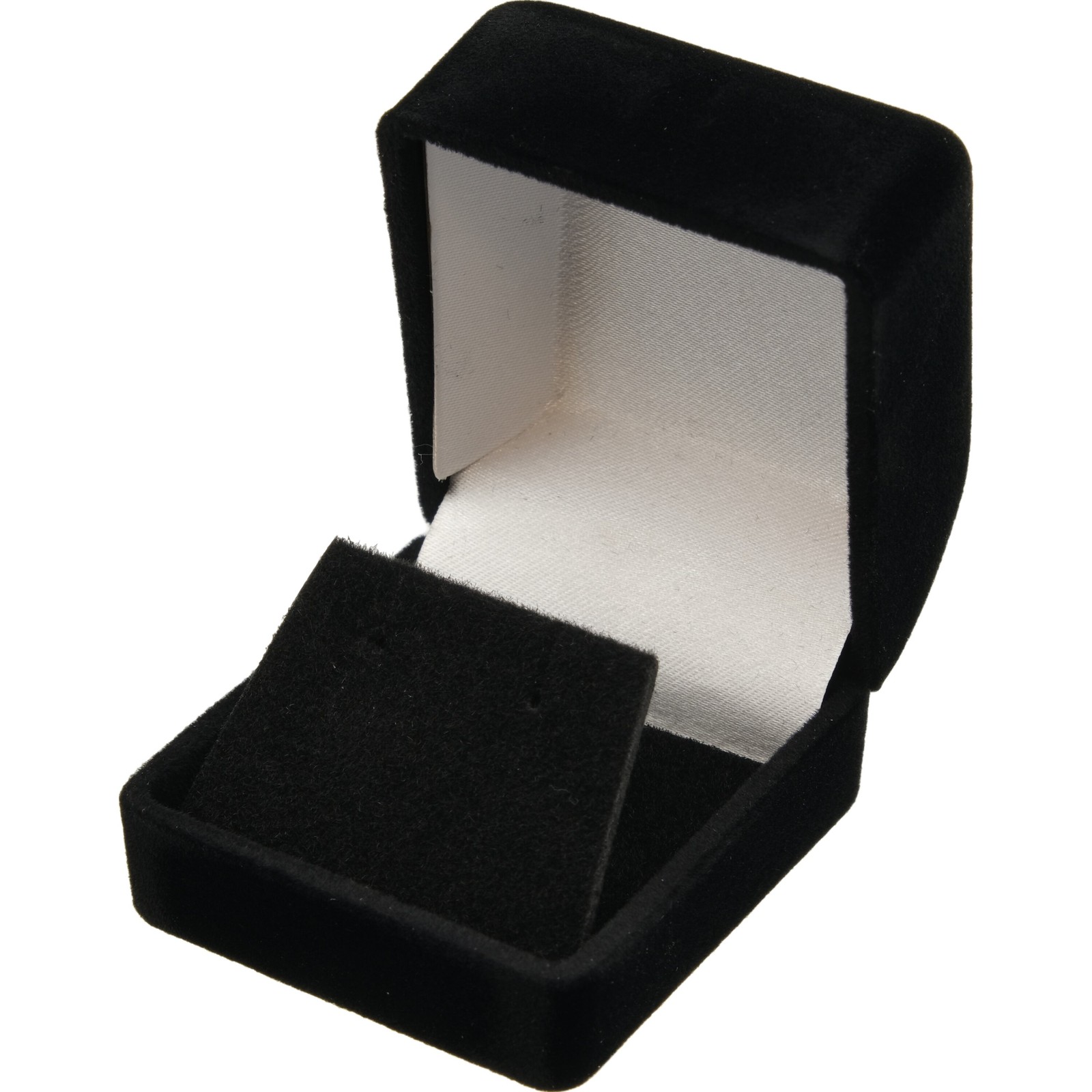 4 Earring Gift Boxes Black Velvet Flocked Jewelry Box