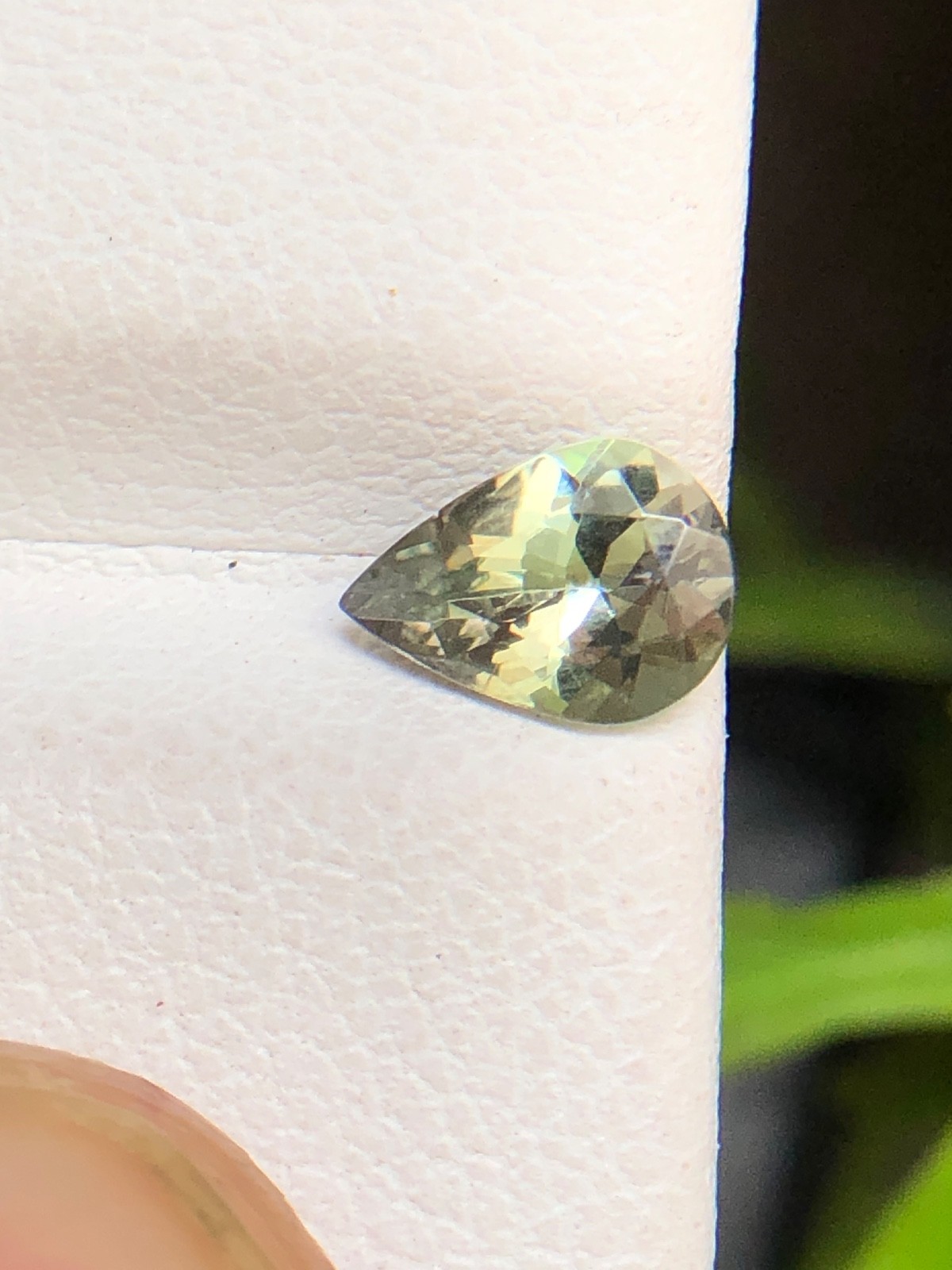 Natural Tanzanite Pear, Golden Purple Color 7×5 MM Faceted Zoisite Gemstone