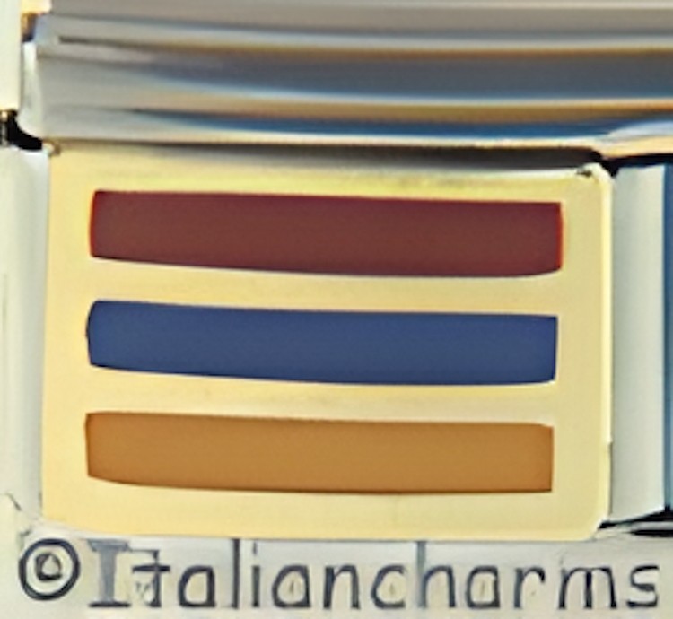 Armenia Flag Enamel Italian Charm 9mm Bracelet Link Heritage Travel