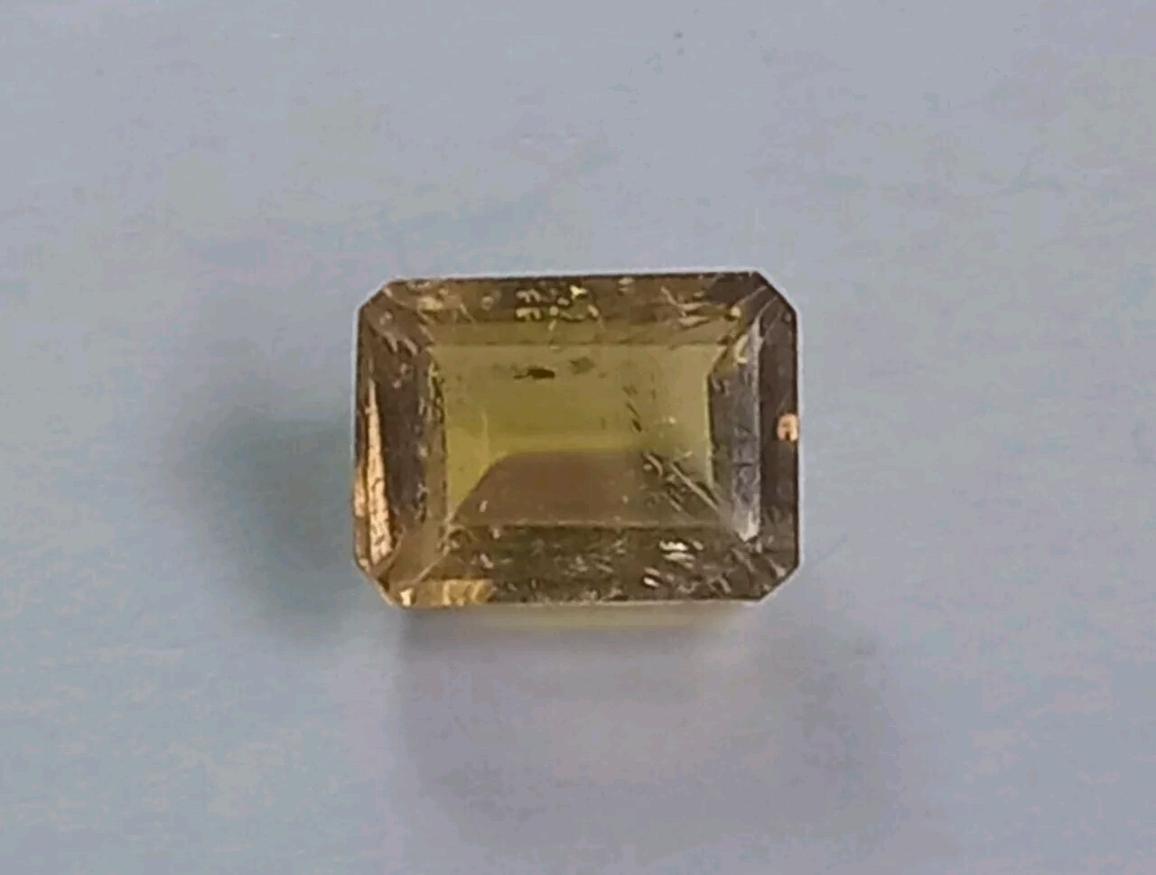 🔹 1.30ct Emerald Cut Tourmaline. Untreated, Slightly Included. 7 x 5 mm approx.