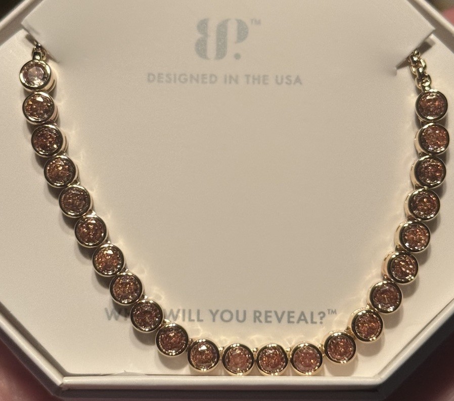 Bomb party-BP-Yes, She’s Yours Necklace-NK36920-Smokey Topaz on Gold-Bringback