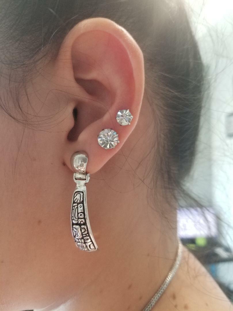 Earrings Magnetic with Prong Set Cubic Zirconia 6mm or 5mm- Sold as a Pair
