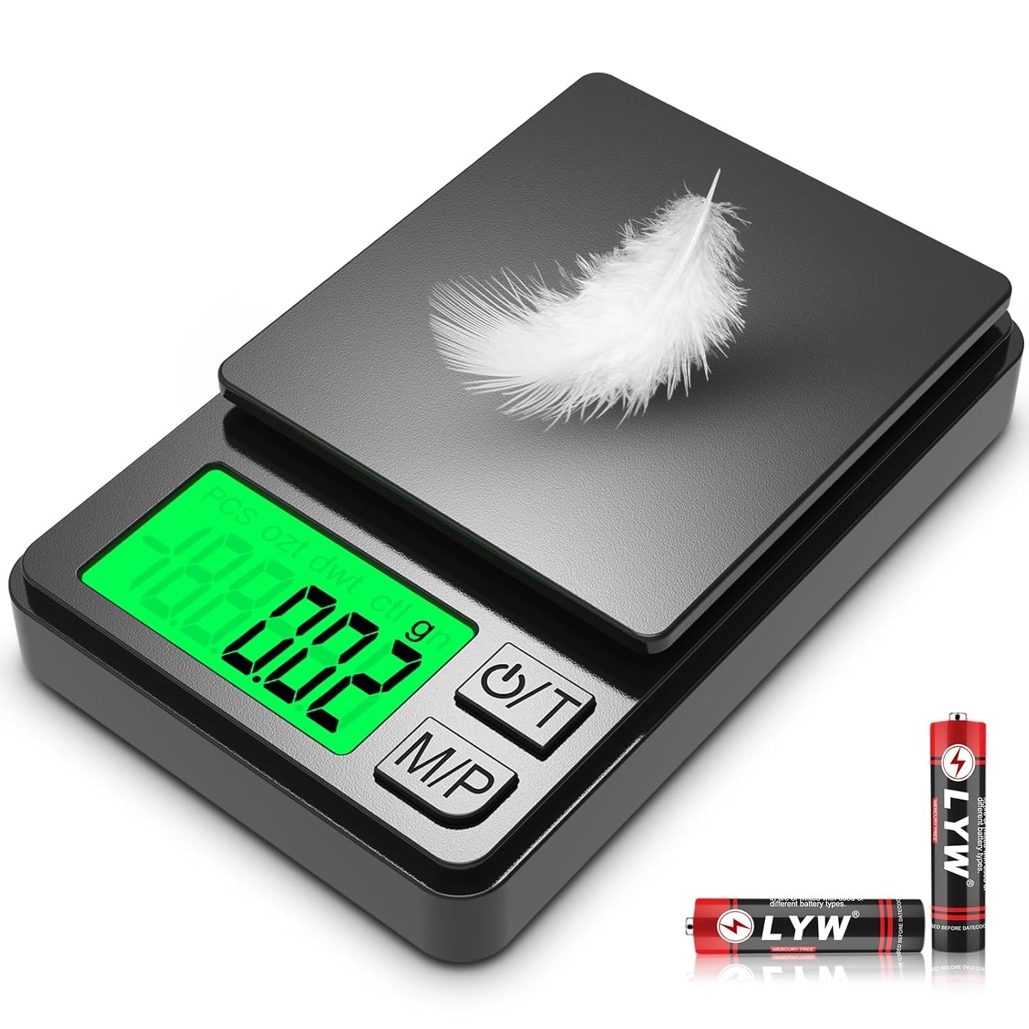 Digital Scale 1000g x 0.1g Jewelry Gold Silver Coin Gram Pocket Size Herb Grain