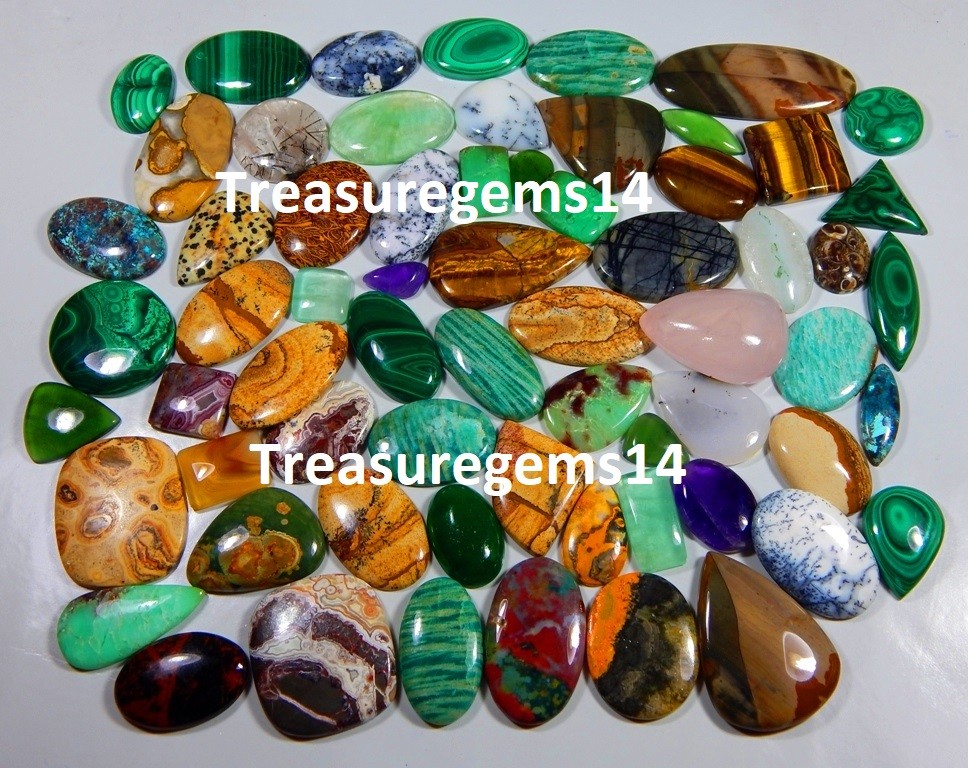 All Kind Semi Precious Loose Gemstone 250 Crt Wholesale Lot Natural Mix Cabochon