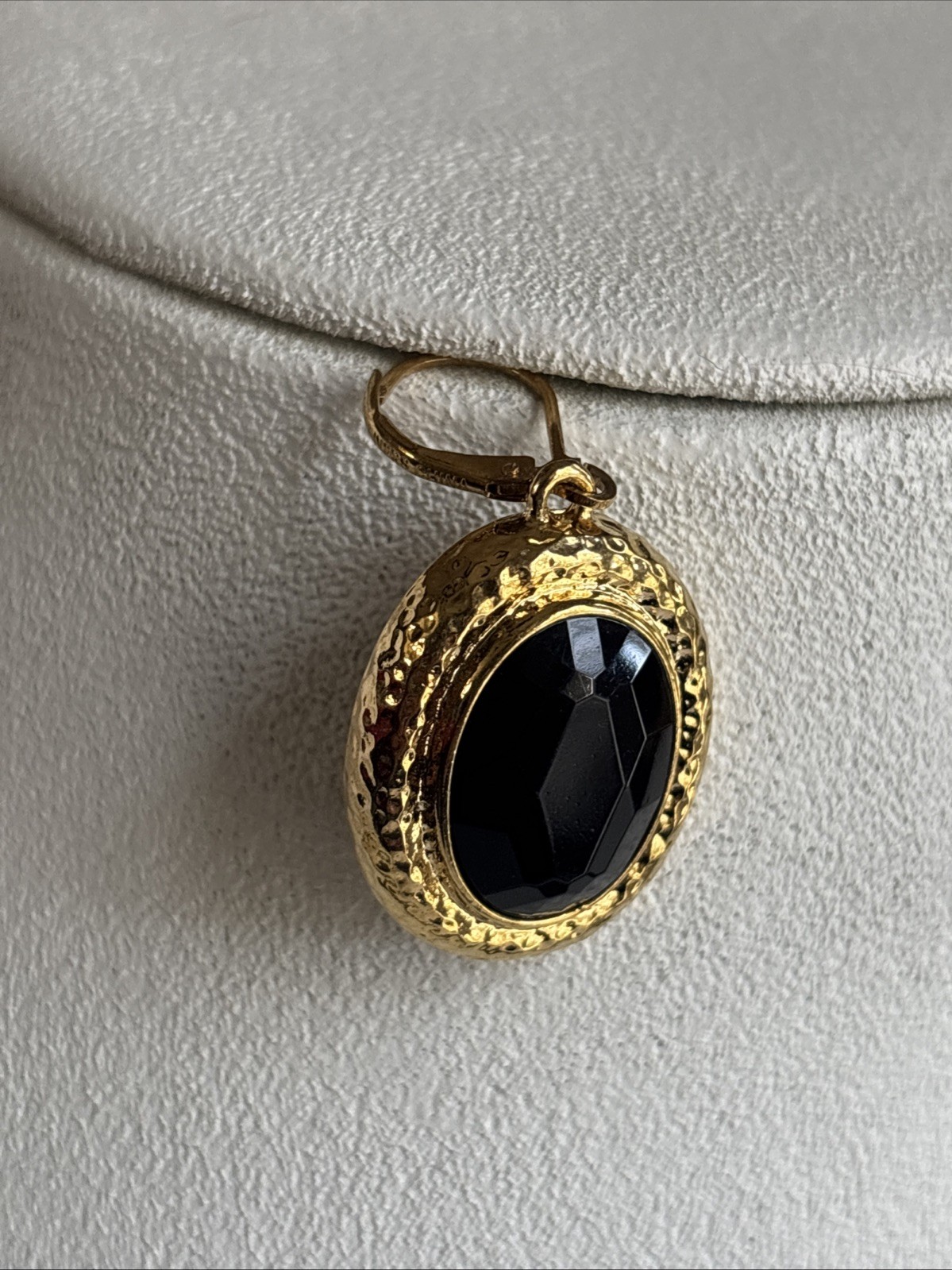 Park Lane Fascinated Necklace Satin Brushed GoldTone Black & Joan Rivers Earring