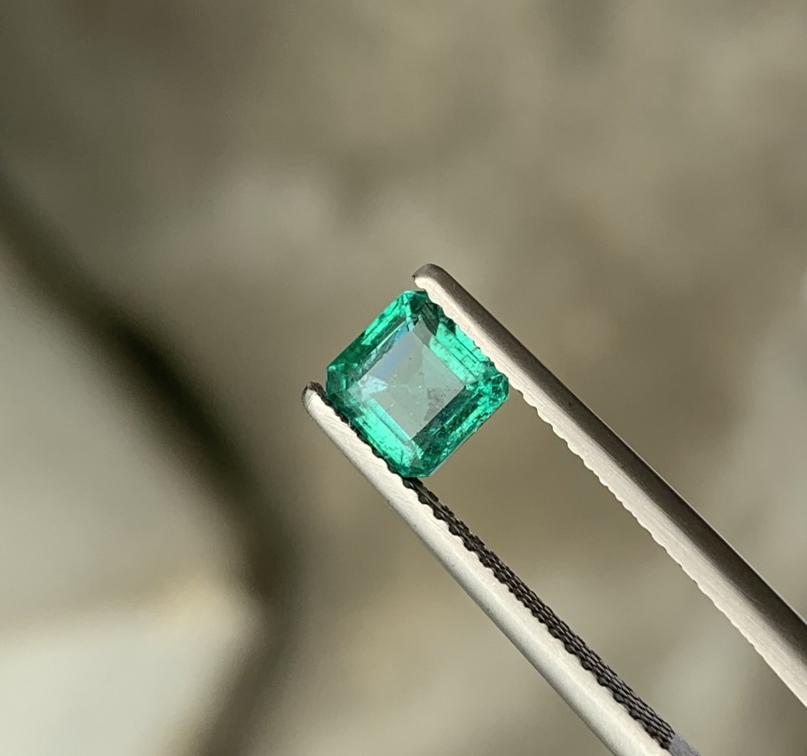 Zambian Emerald Perfect Square Cut 6x6mm Green Loose Gemstone Slightly Included