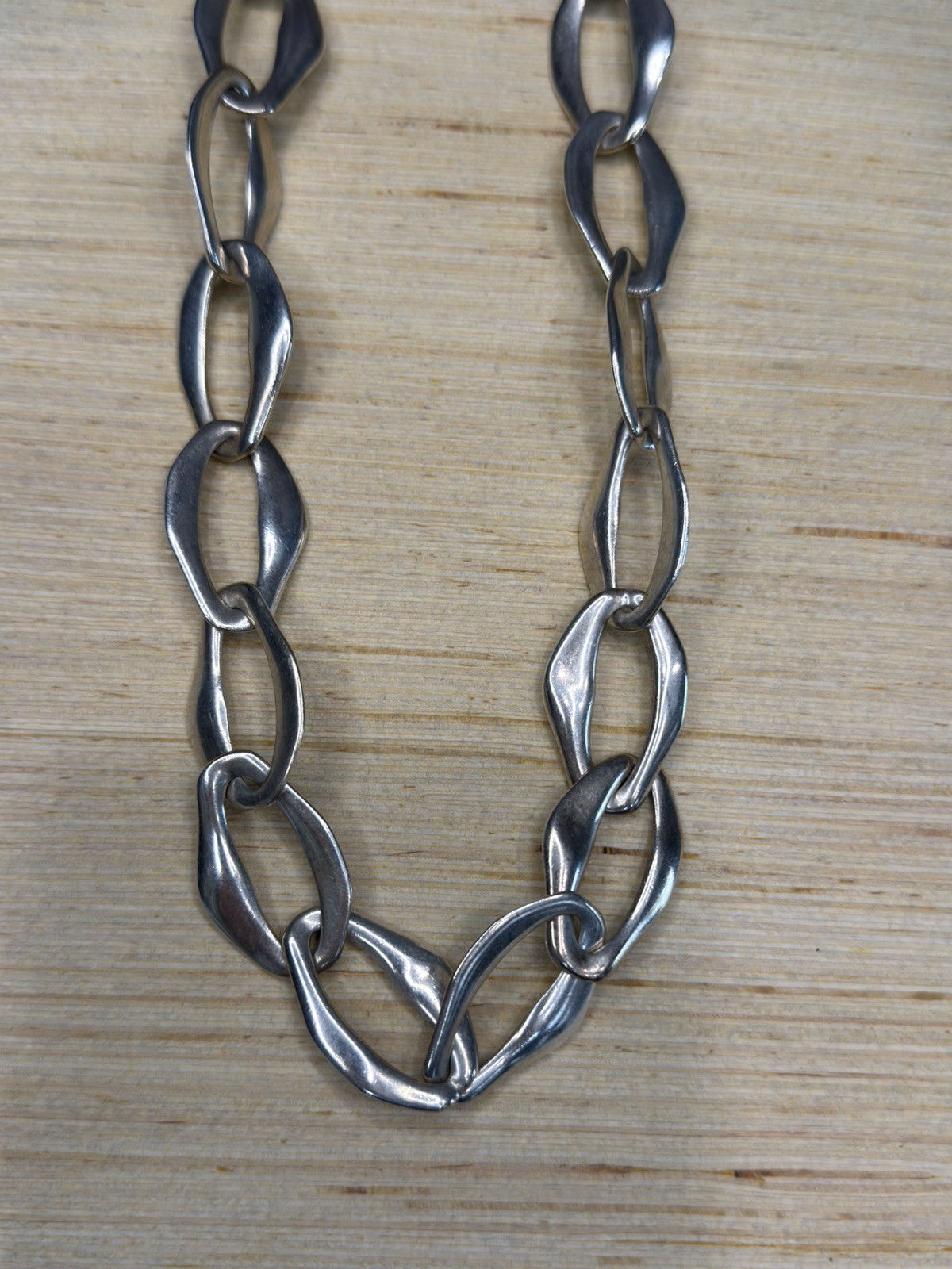Tiffany & Co. Necklace 925 Sterling Silver Elsa Peretti Aegean 147G, 28inch