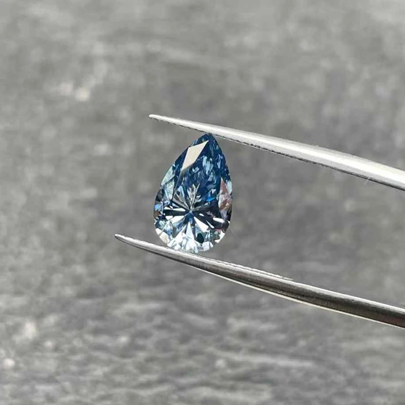GRA VVS1 Royal Blue 0.1ct-5ct Multiple Shapes Loose Moissanite Wholesale Price