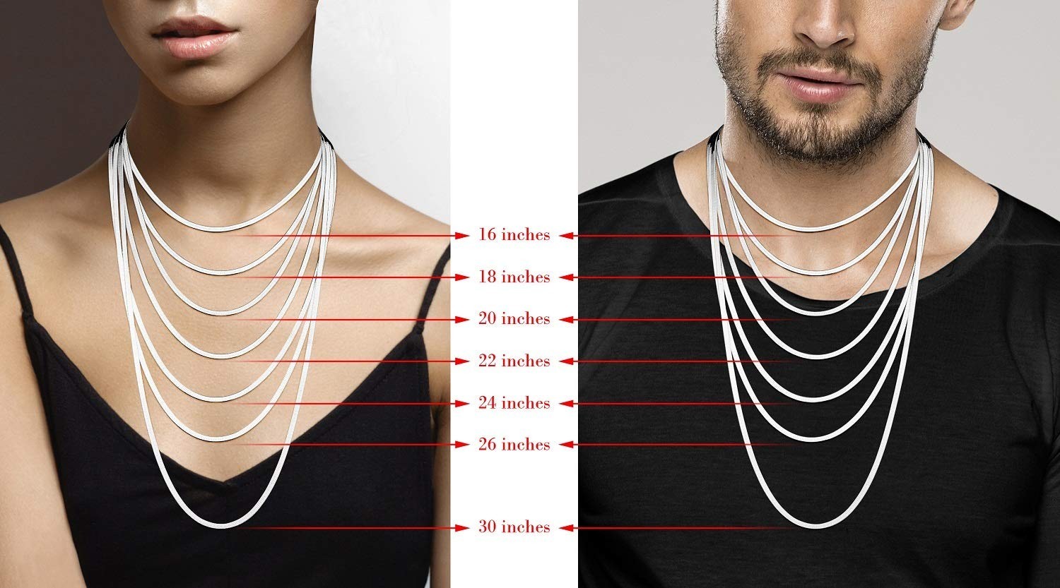 Italian 925 Sterling Silver 18K Gold Plated Herringbone Chain Necklace for Women