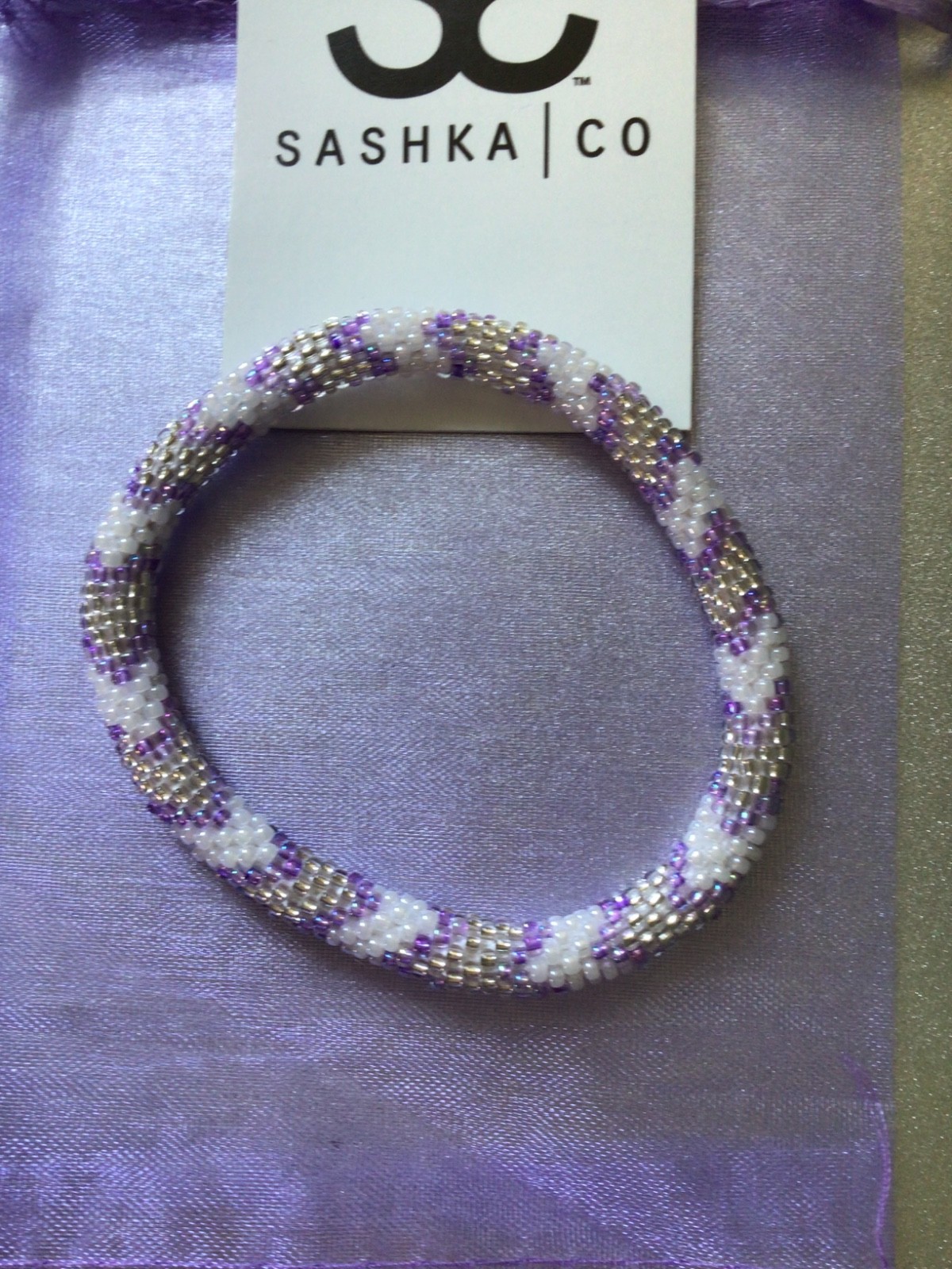 LILAC 8″ ROLL ON SASHKA BRACELETS, 3 PCS