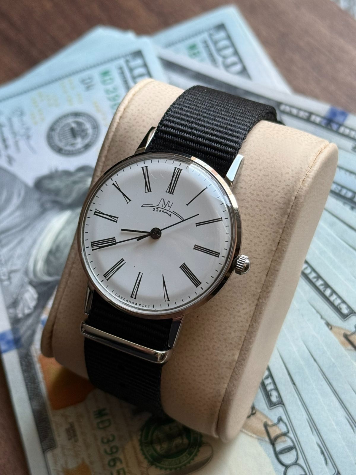Luch Slim Deluxe Mechanical Watch Ultra Thin Vintage USSR Soviet Men’s Poljot 23