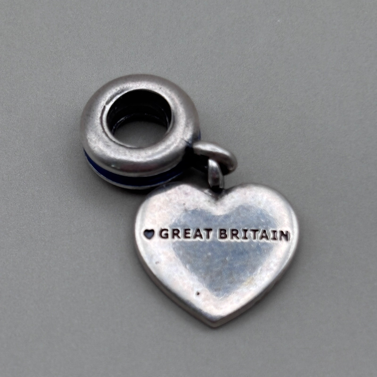 PANDORA Great Britain Dangle Enamel Charm 925 Sterling Silver