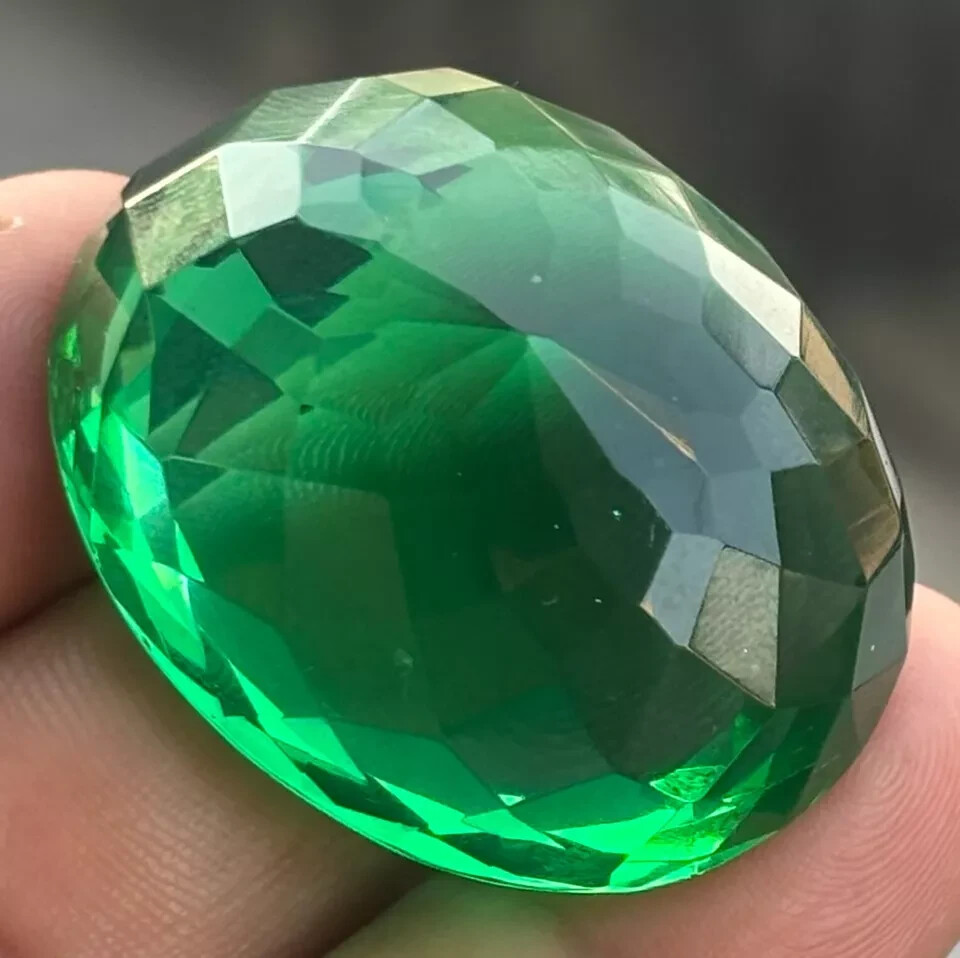 Colombian Huge Oval Cut Green Emerald 120+ Ct Certified Natural Loose Gemstone