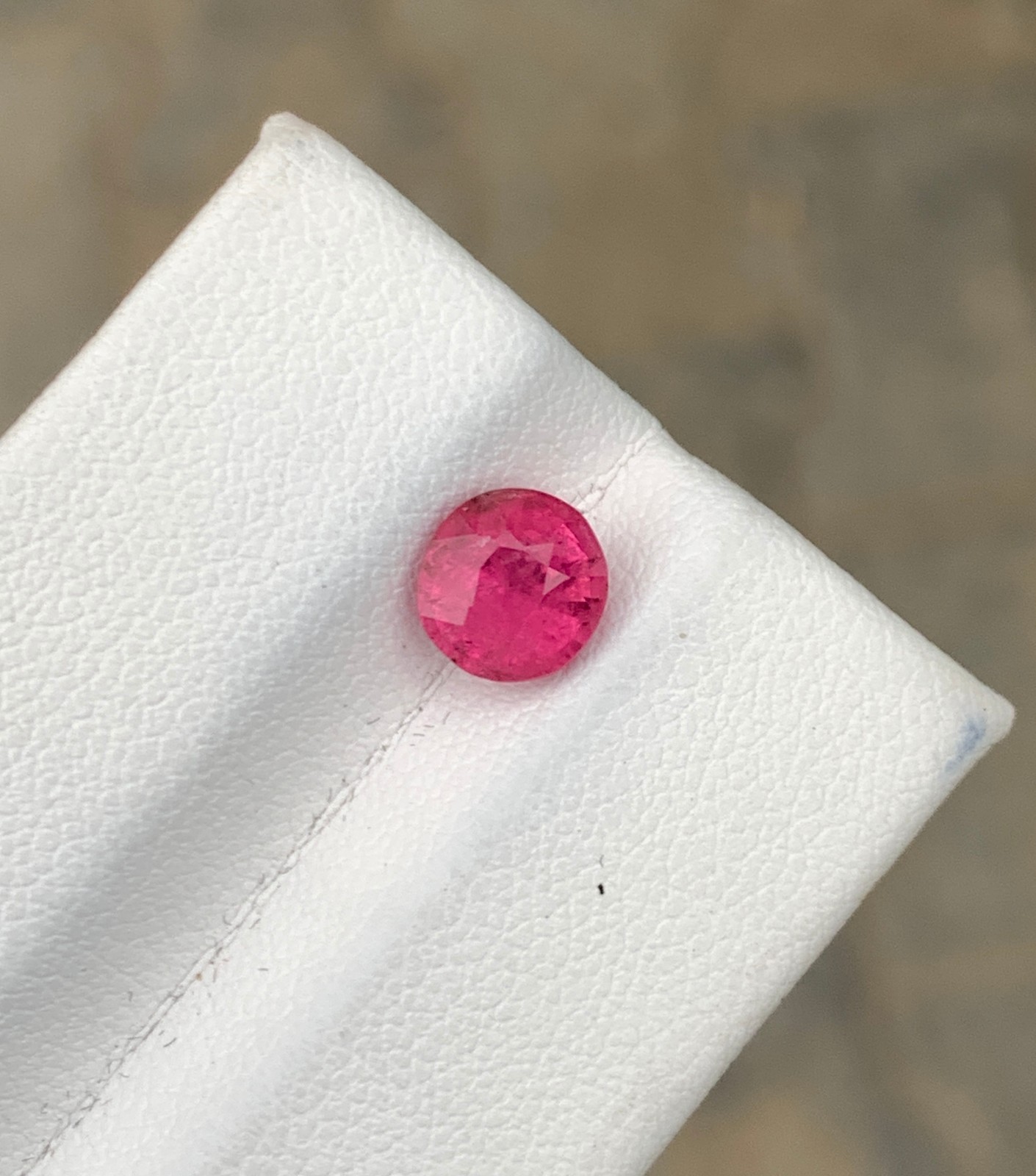 Pink Afghan Tourmaline 1.43ct Oval Cut Loose Gemstone Slightly Included 7 mm
