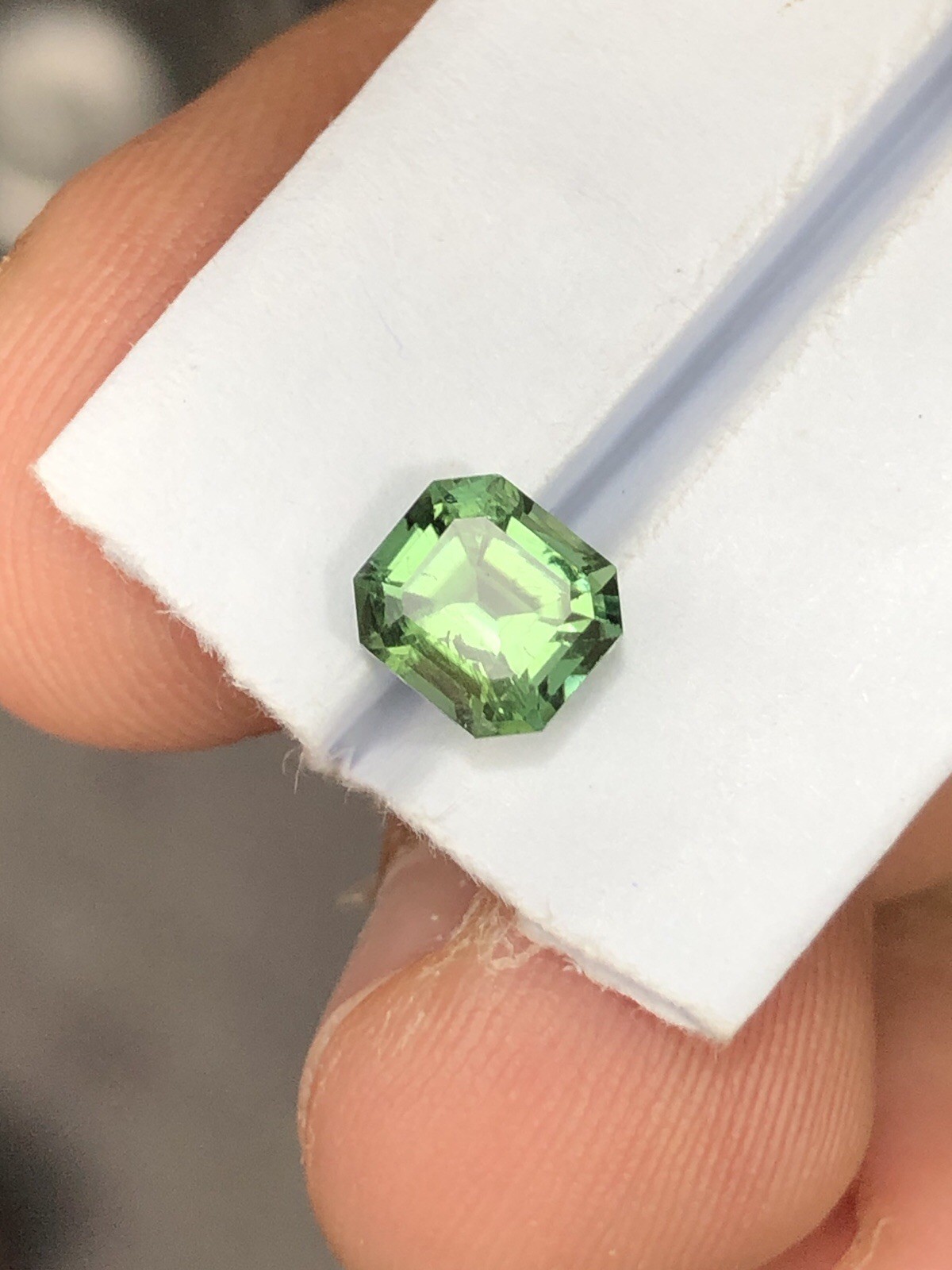 1.2 Carat Natural Green Tourmaline – Faceted Afghanistan Tourmaline