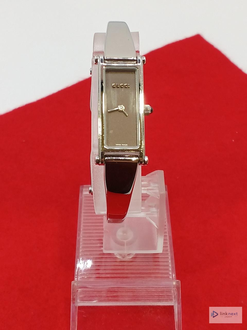 GUCCI 2400L Women’s Stainless Steel Quartz Bangle Watch
