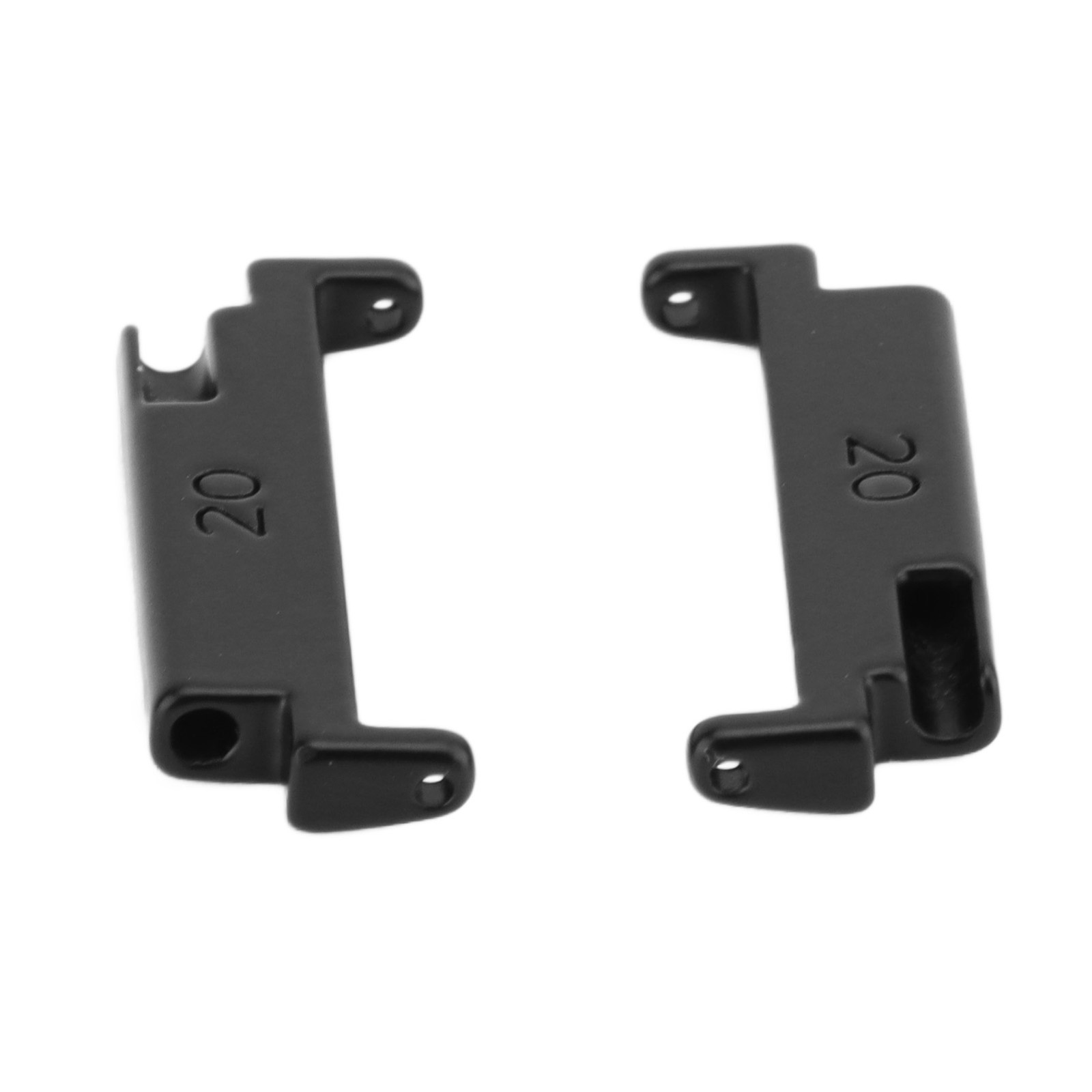 Black A Pair 1 Pair Metal Watch Band Adapter 20 To 22mm Watch Strap Connect N