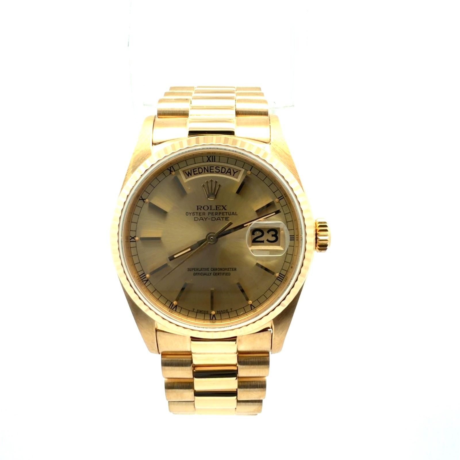 Rolex 18ct Yellow Gold Day Date Watch reference 18038