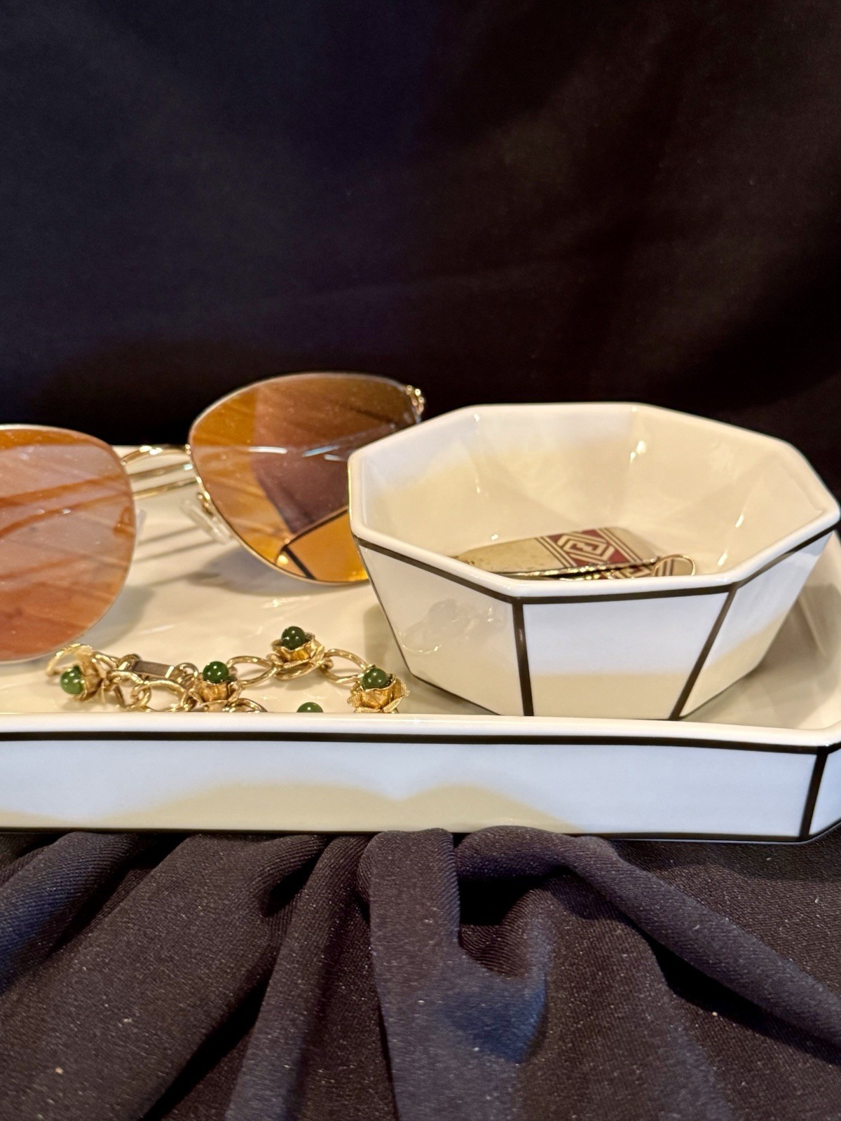 ODEME for Anthropologie Catchall Tray Ring Dish Vanity Set Kitchen Mail And Keys