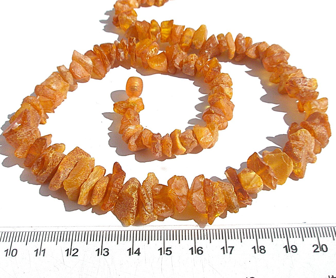 Raw Baltic Amber Necklace Statemet Boho Honey 50 cm – 20 inch, 28 – 32 grams!!!