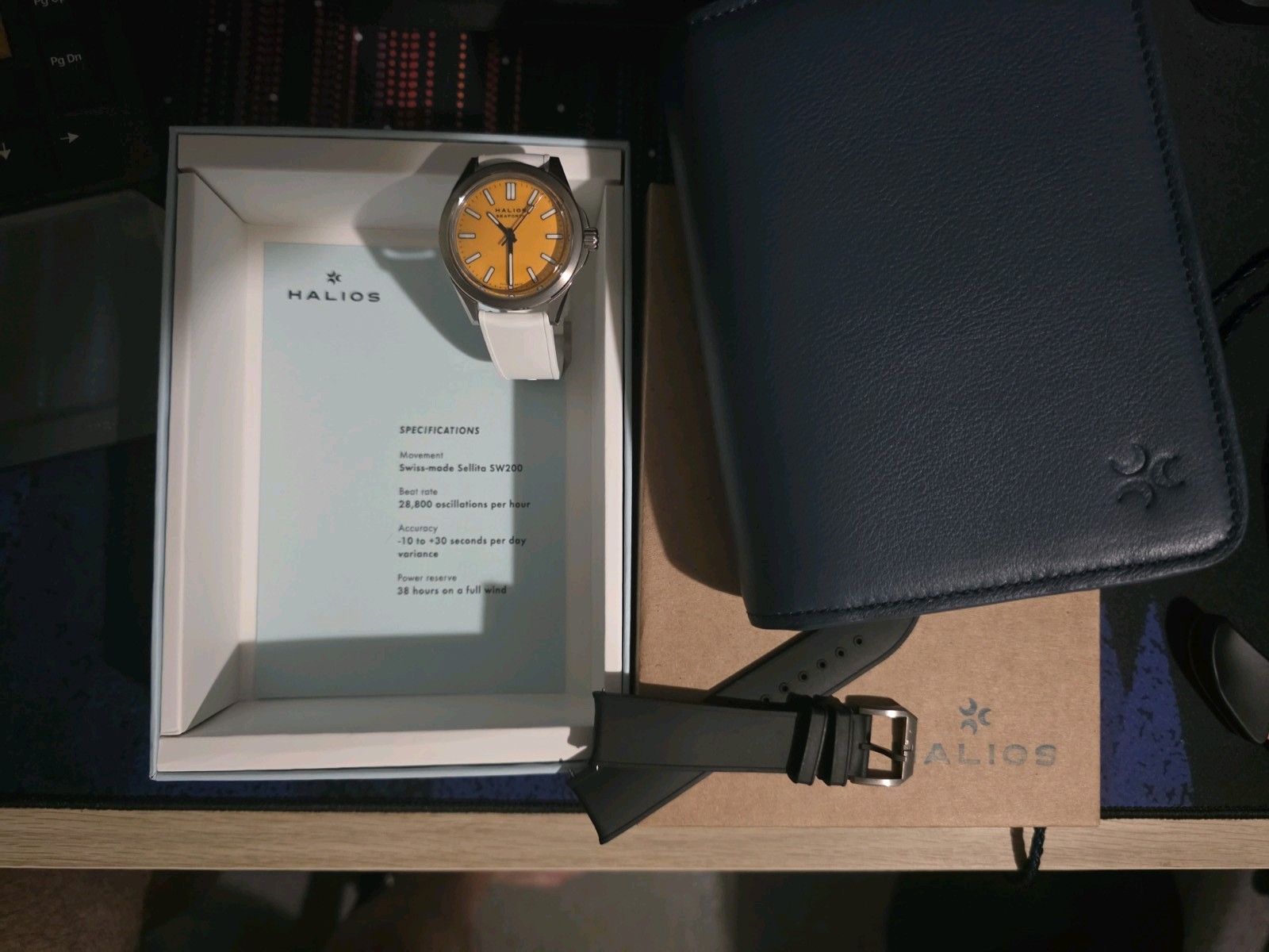 Halios Seaforth IV Ti Bahama Yellow Automatic Watch