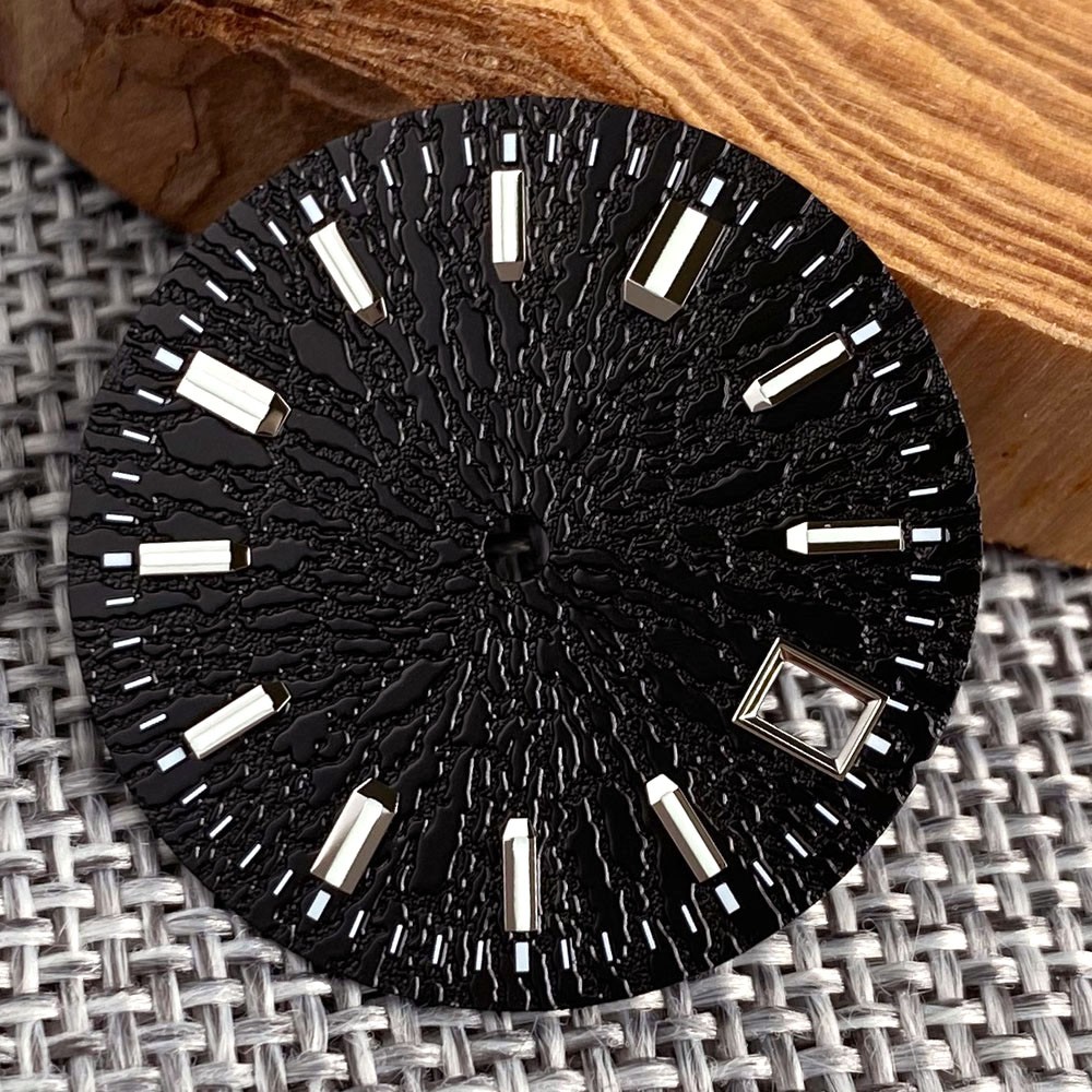 29mm Black Red Multicolor Watch Dial Hand Set Lume Fit NH35 NH36 Dive Men Watch
