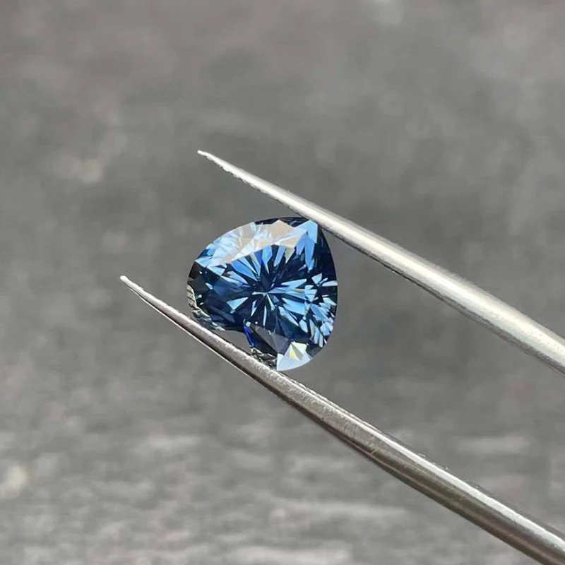GRA VVS1 Royal Blue 0.1ct-5ct Multiple Shapes Loose Moissanite Wholesale Price