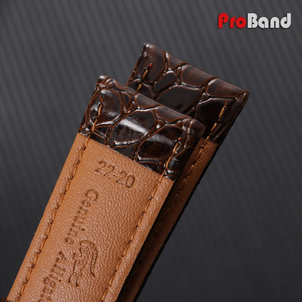 12mm 14mm 16mm 18mm 19mm 20mm 22mm Leather Watch Band Soft Strap Bracelets