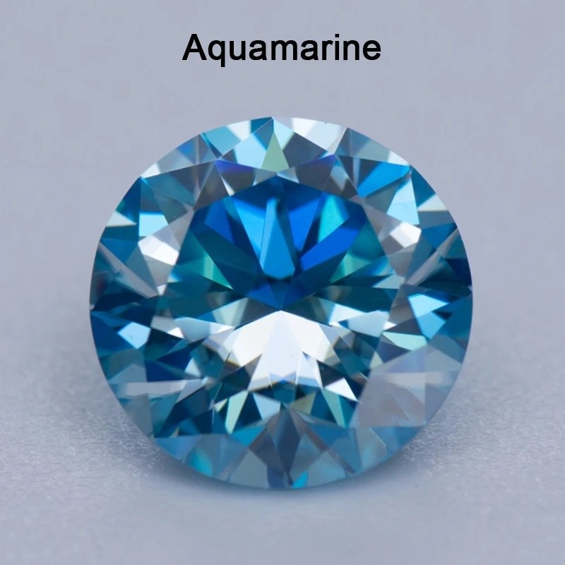 Factory Directly Round Cut 0.5-3ct Multicolor Loose Moissanites for DIY Jewelry