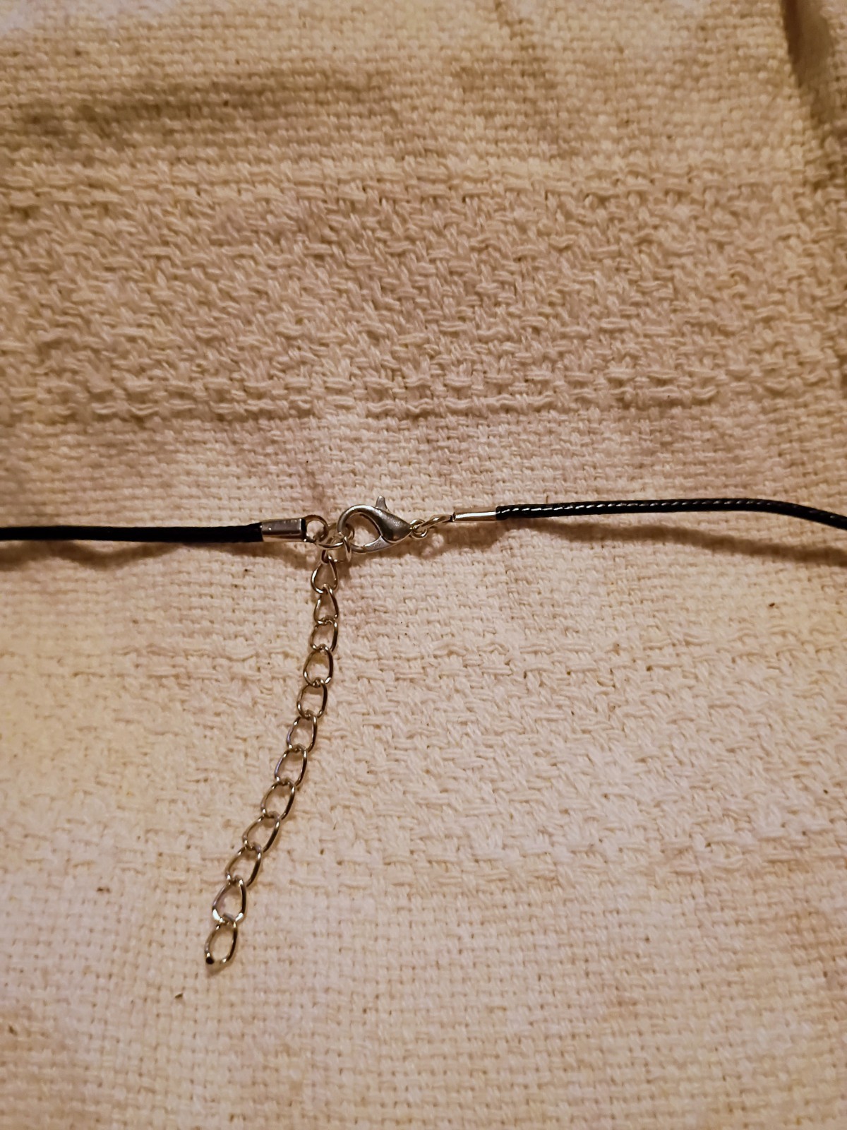 Green Aventurine Crescent Moon Tree of Life pendant Black Cord