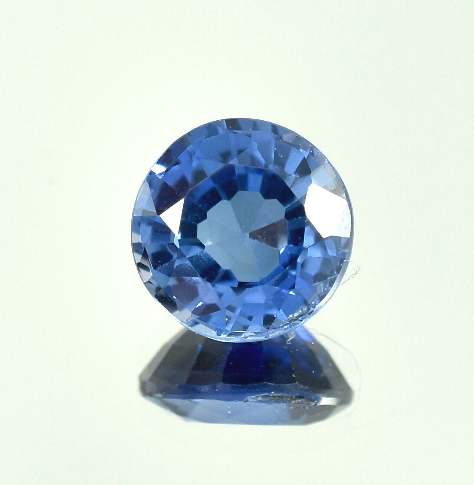 1.30Ct AAA Natural Flawless Ceylon Blue Sapphire Loose Round Gemstone Cut 6×6 MM