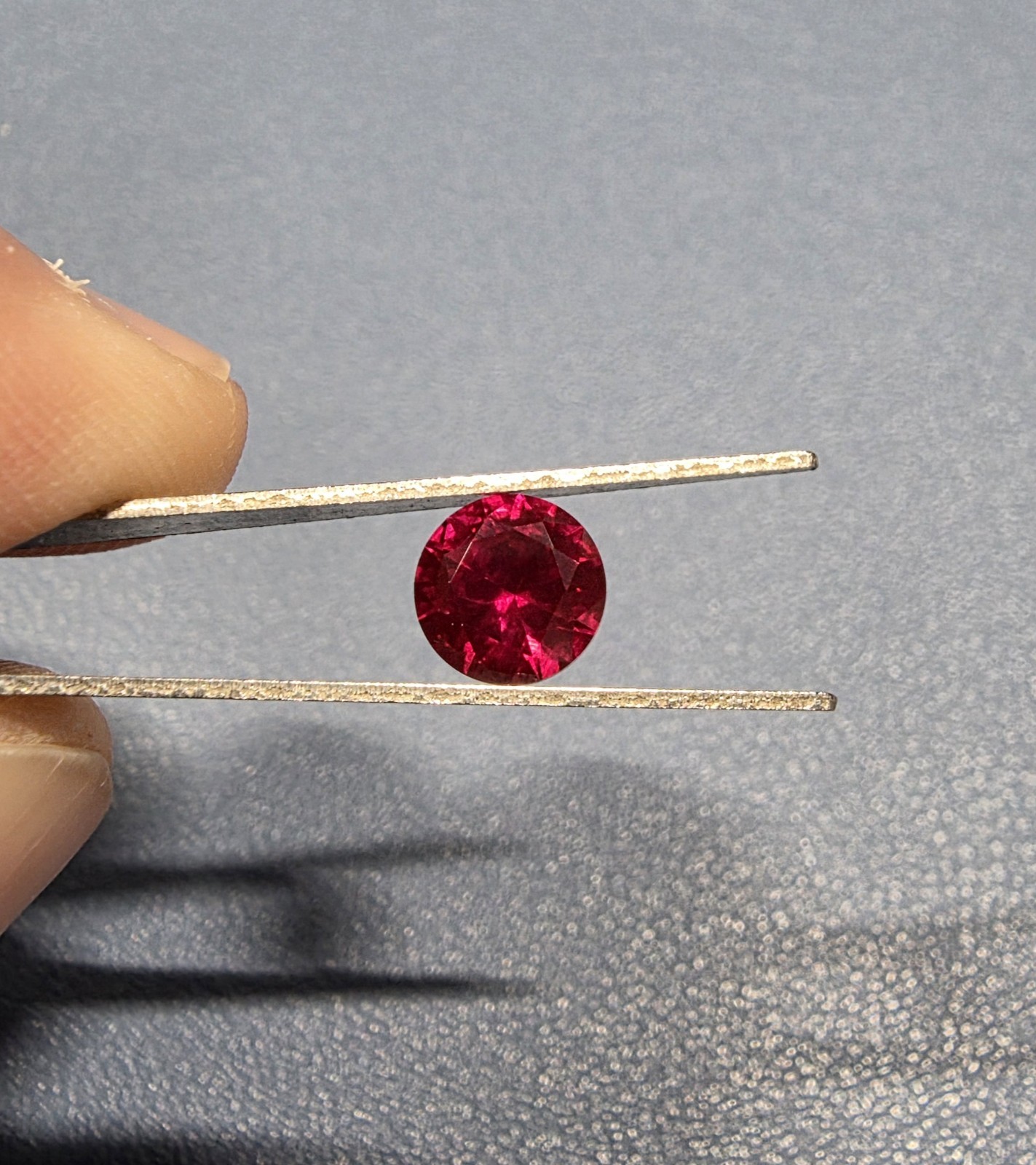 Natural Red Ruby 7×7 mm Round Cut Unheated Loose Gemstone Sri Lanka USA Ship