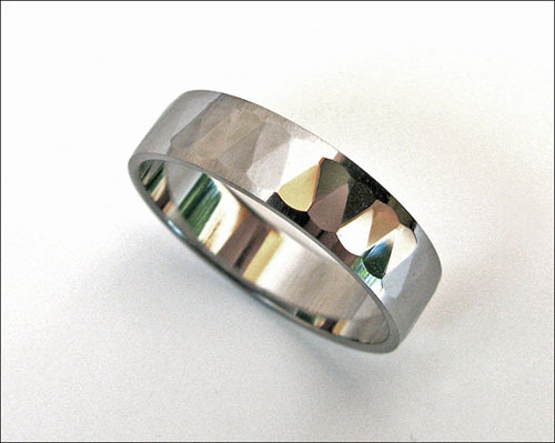 5mm Multi-Faceted Comfort fit Tungsten Carbide Ring Fashion Design TR0501