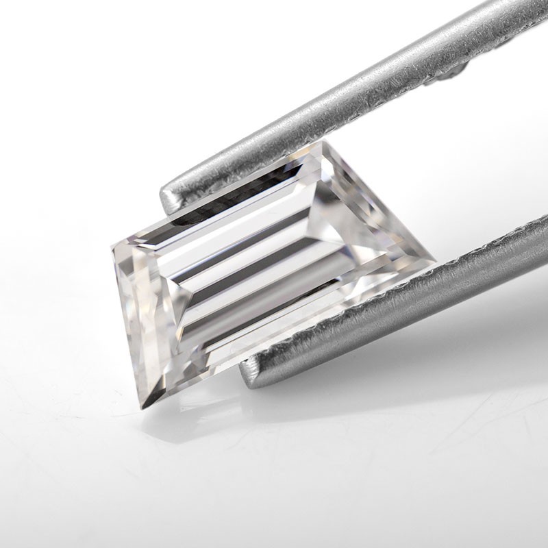 Factory Directly Rare Trapezoid Cut D Color Moissanite Loose GRA for DIY Jewelry