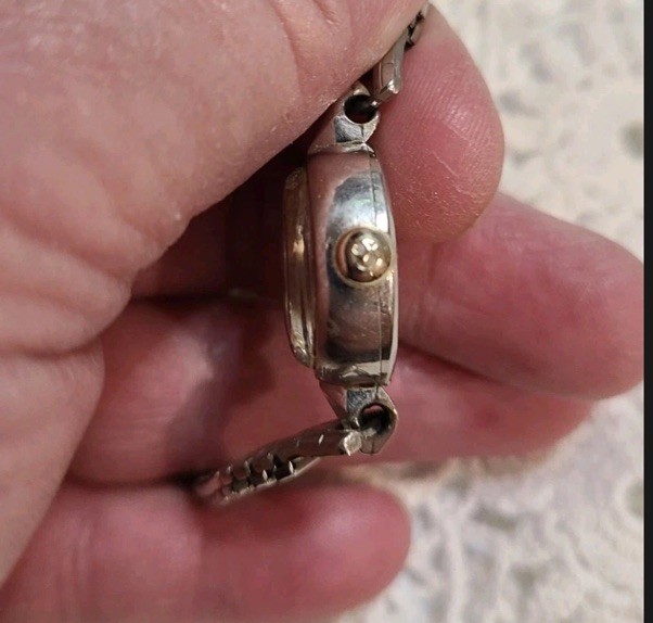 Vintage Hamilton 10k RGP Bezel Ladies Wind Up Watch~Works Great!