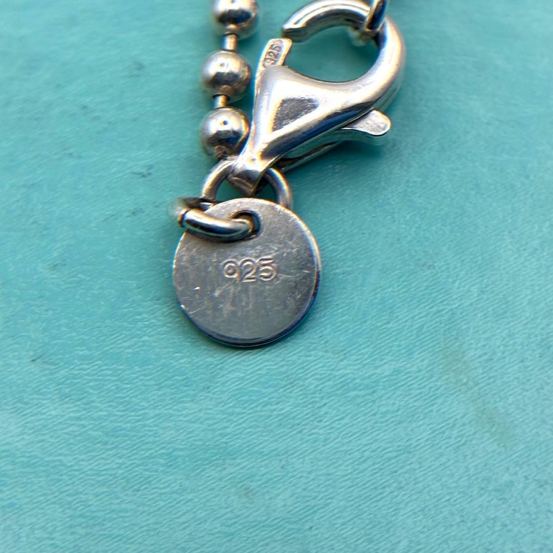 Tiffany Co Vintage Ball Chain Necklace Silver 925 40cm 16 inch Excellent Japan