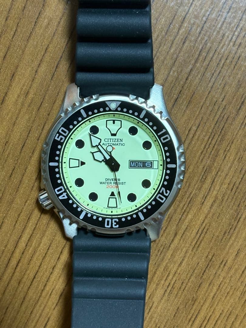 CITIZEN Promaster NY0040-09W Fugu Automatic Diver Watch Luminous Dial