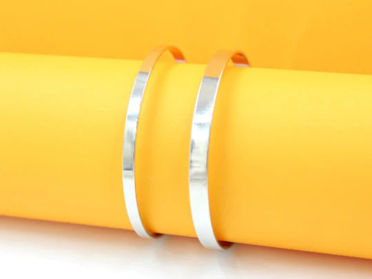 18K Gold Filled Plain Bangle (B72-B75)