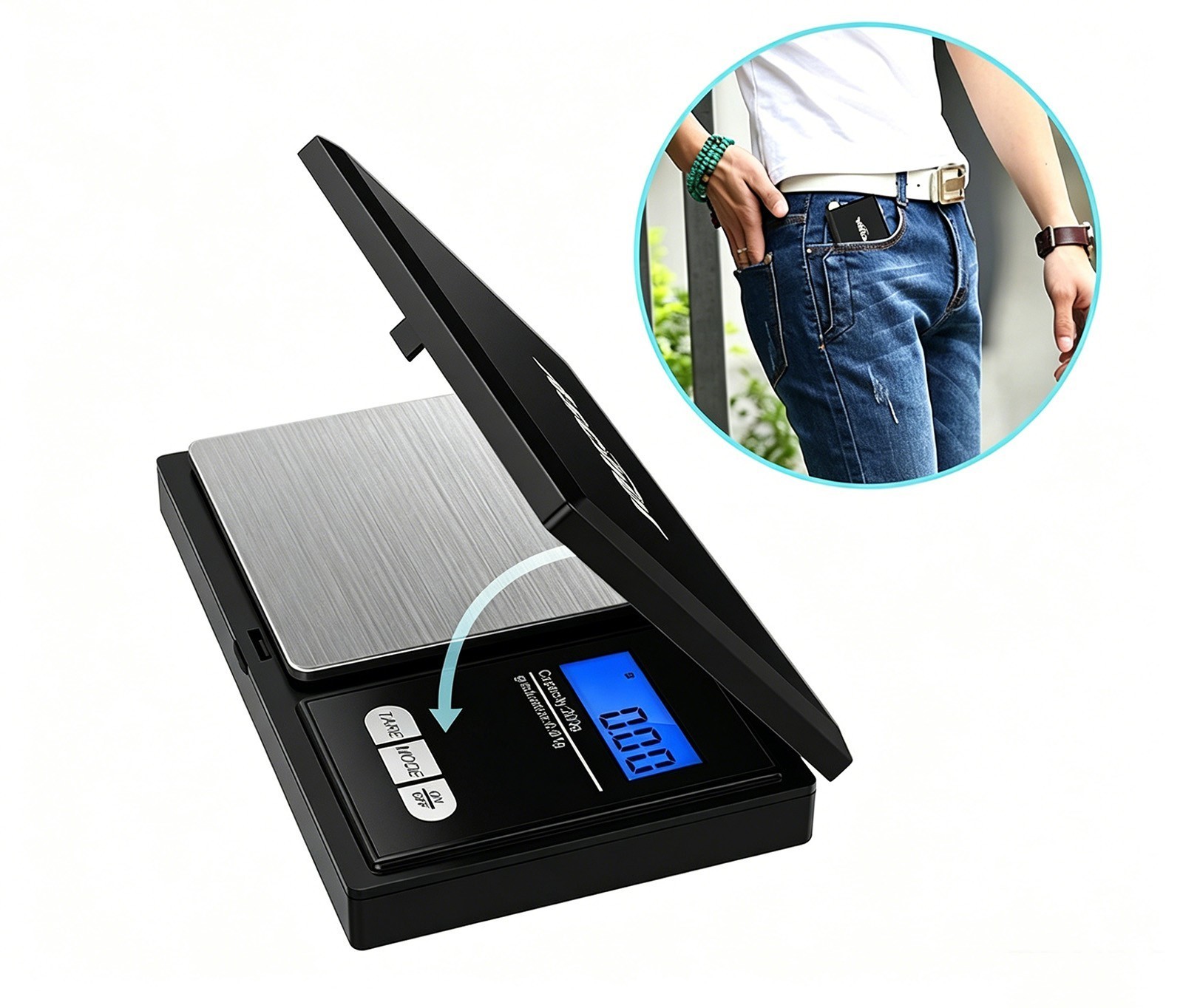 Digital Scale 500g Capacity 0.01g Accuracy For Gold Silver Herb g dtw oz gn